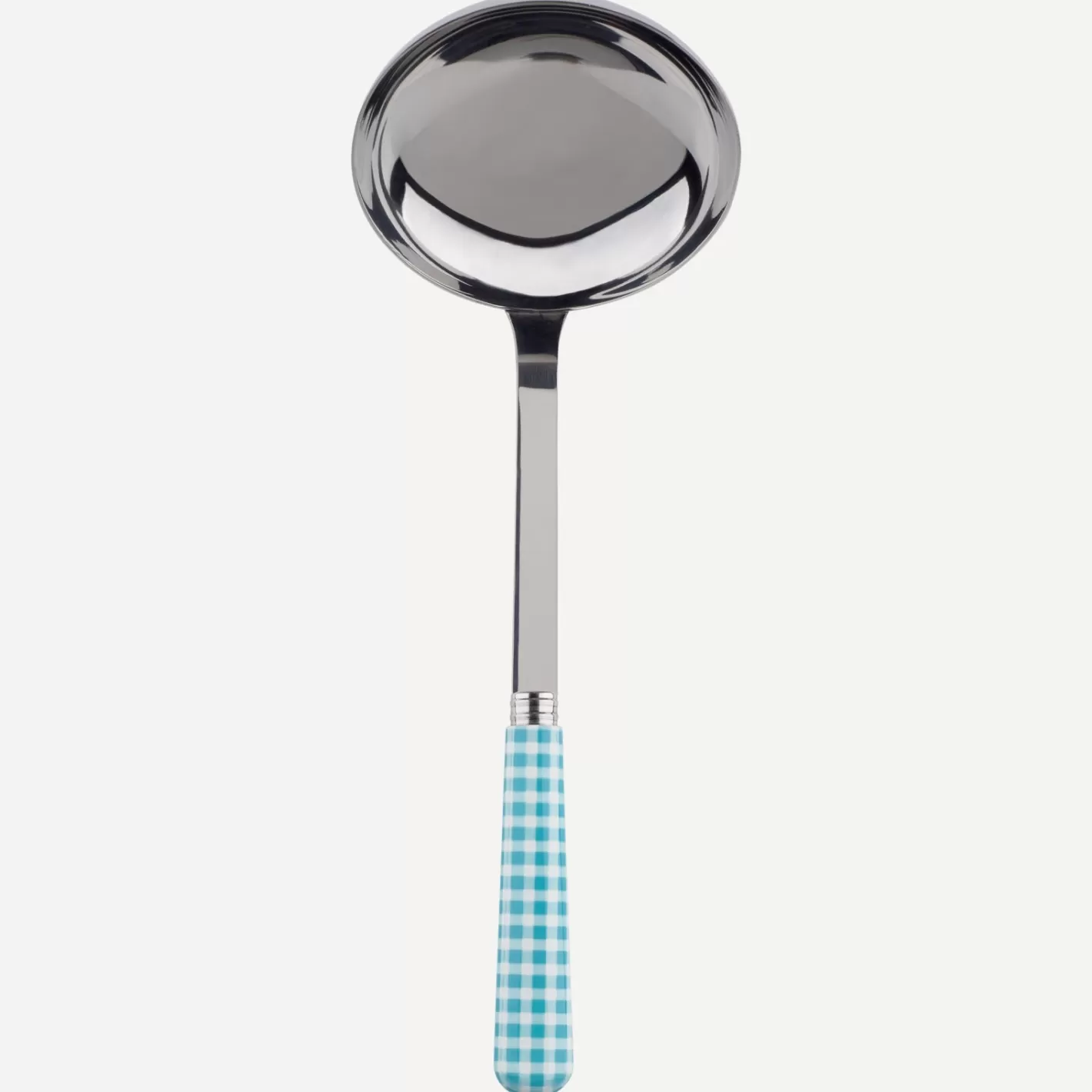 Sabre Paris Ladle>Gingham, Turquoise