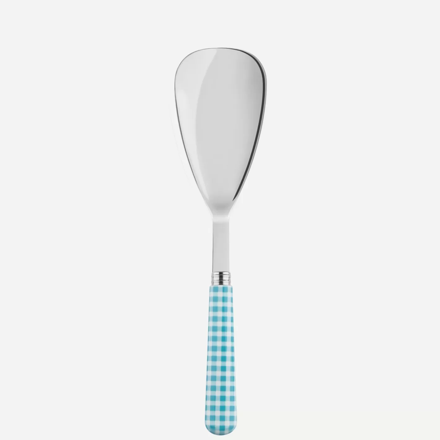 Sabre Paris Rice Spoon>Gingham, Turquoise