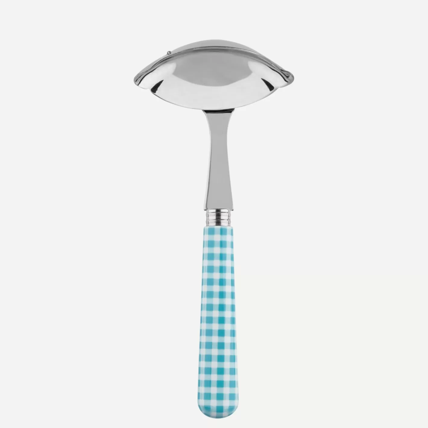 Sabre Paris Gravy Ladle>Gingham, Turquoise