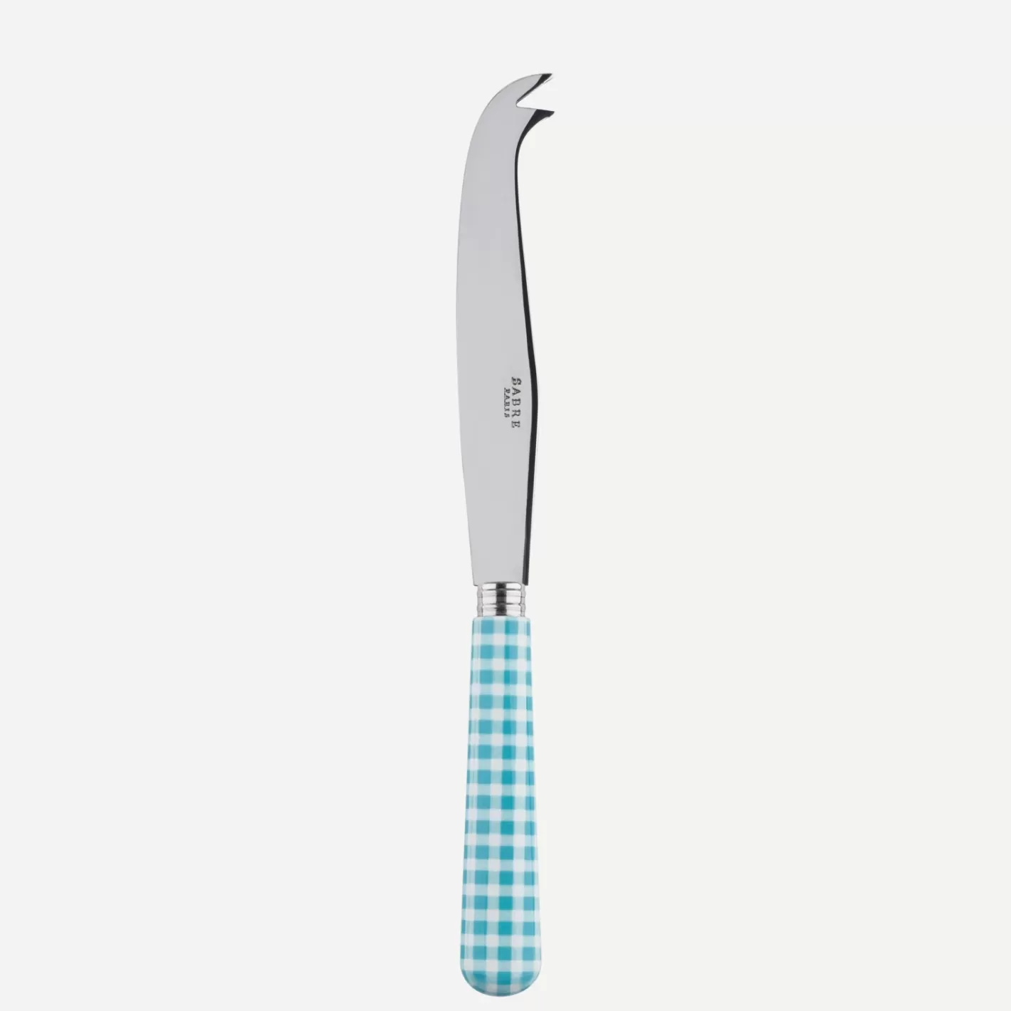 Sabre Paris Cheese Knife>Gingham, Turquoise