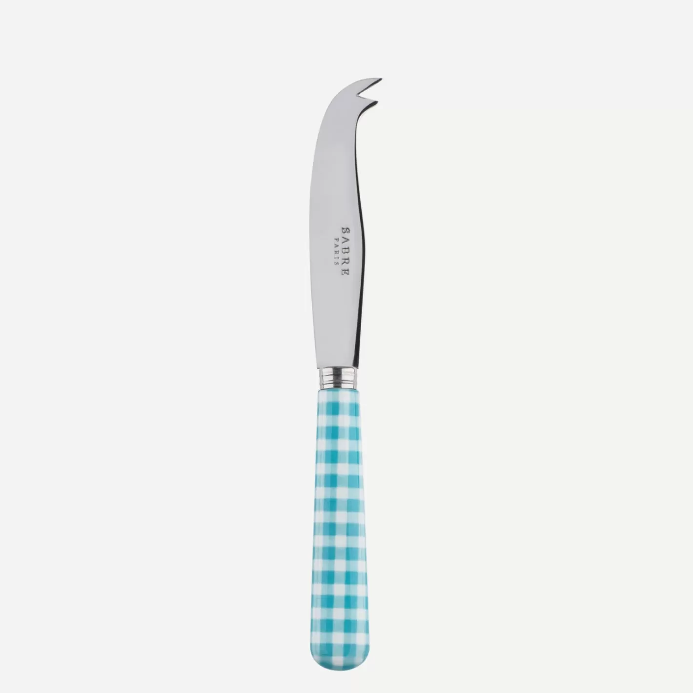 Sabre Paris Cheese Knife>Gingham, Turquoise