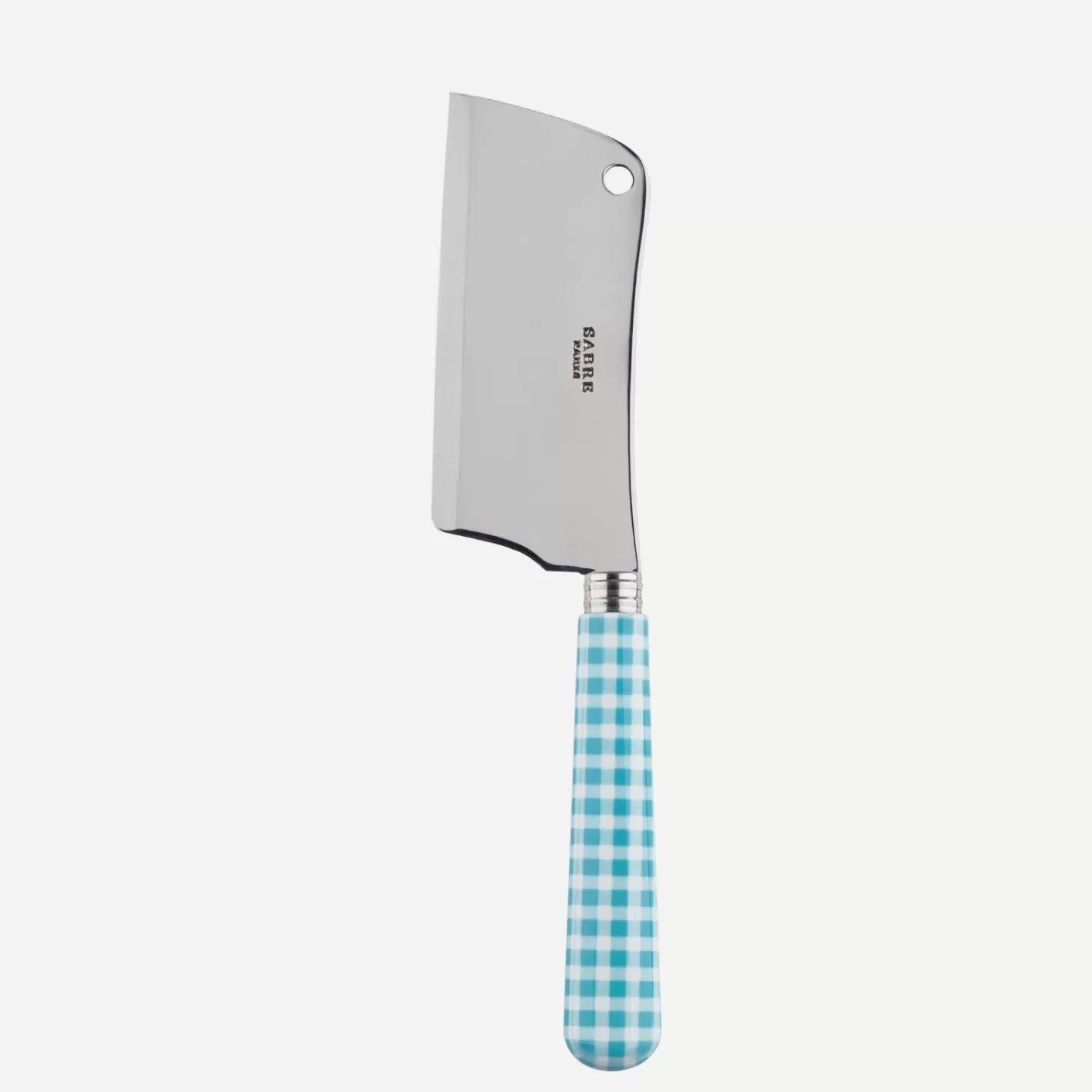 Sabre Paris Cheese Cleaver>Gingham, Turquoise