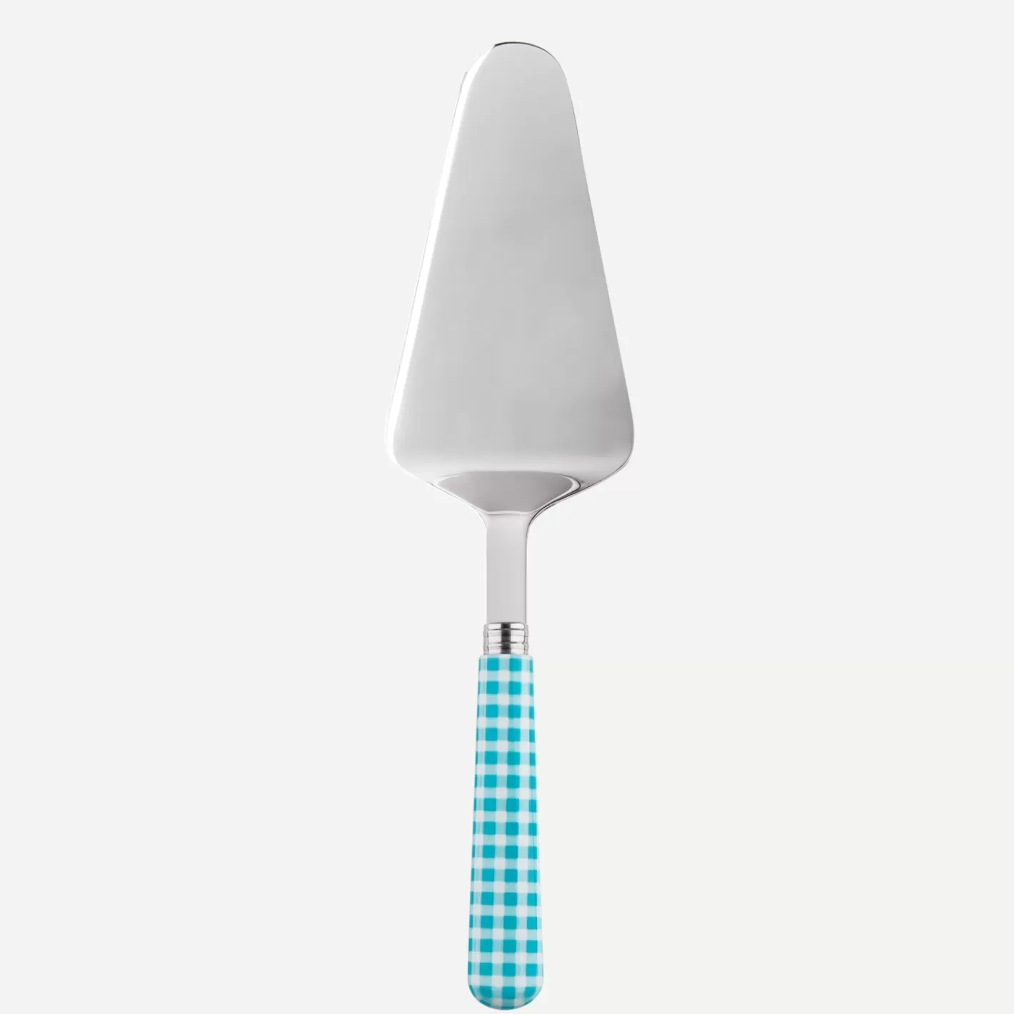 Sabre Paris Tart Server>Gingham, Turquoise