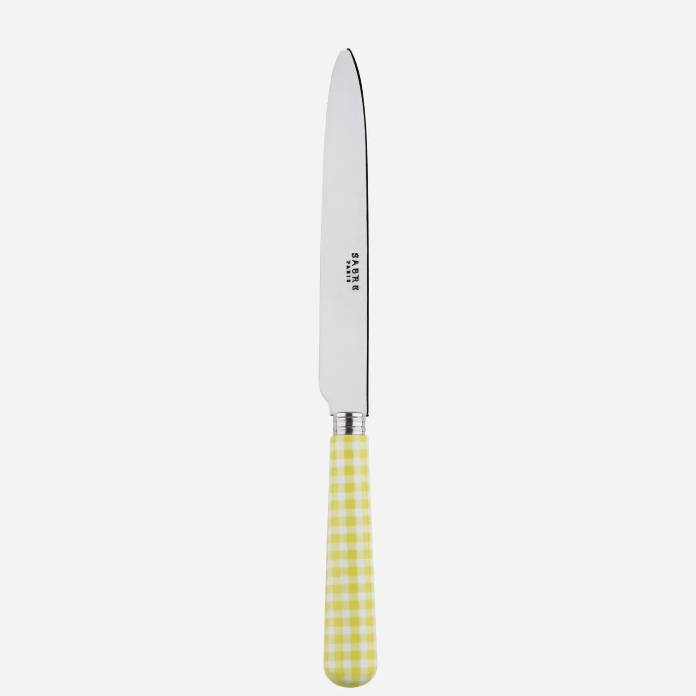 Sabre Paris Dinner Knife>Gingham, Yellow