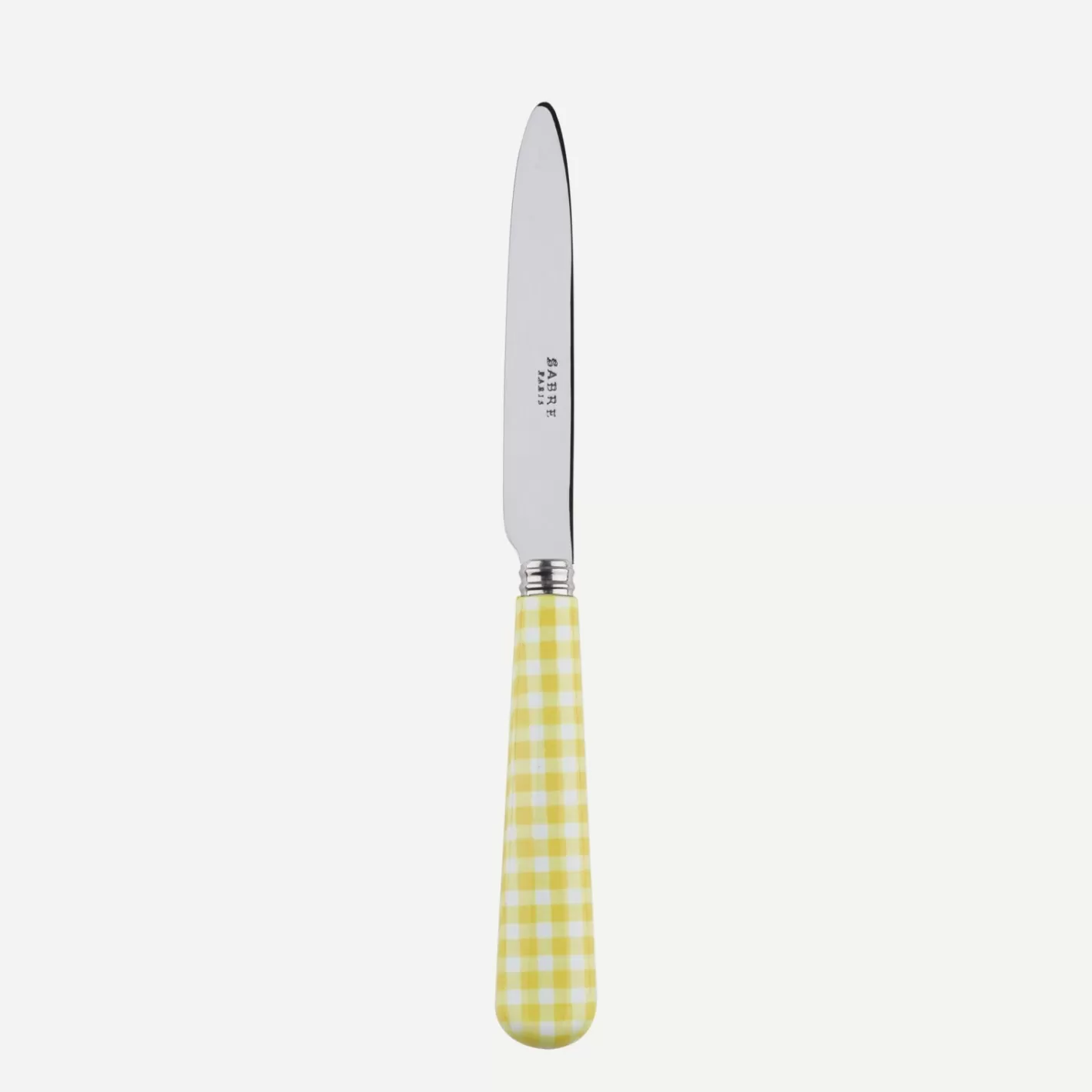 Sabre Paris Dessert Knife>Gingham, Yellow