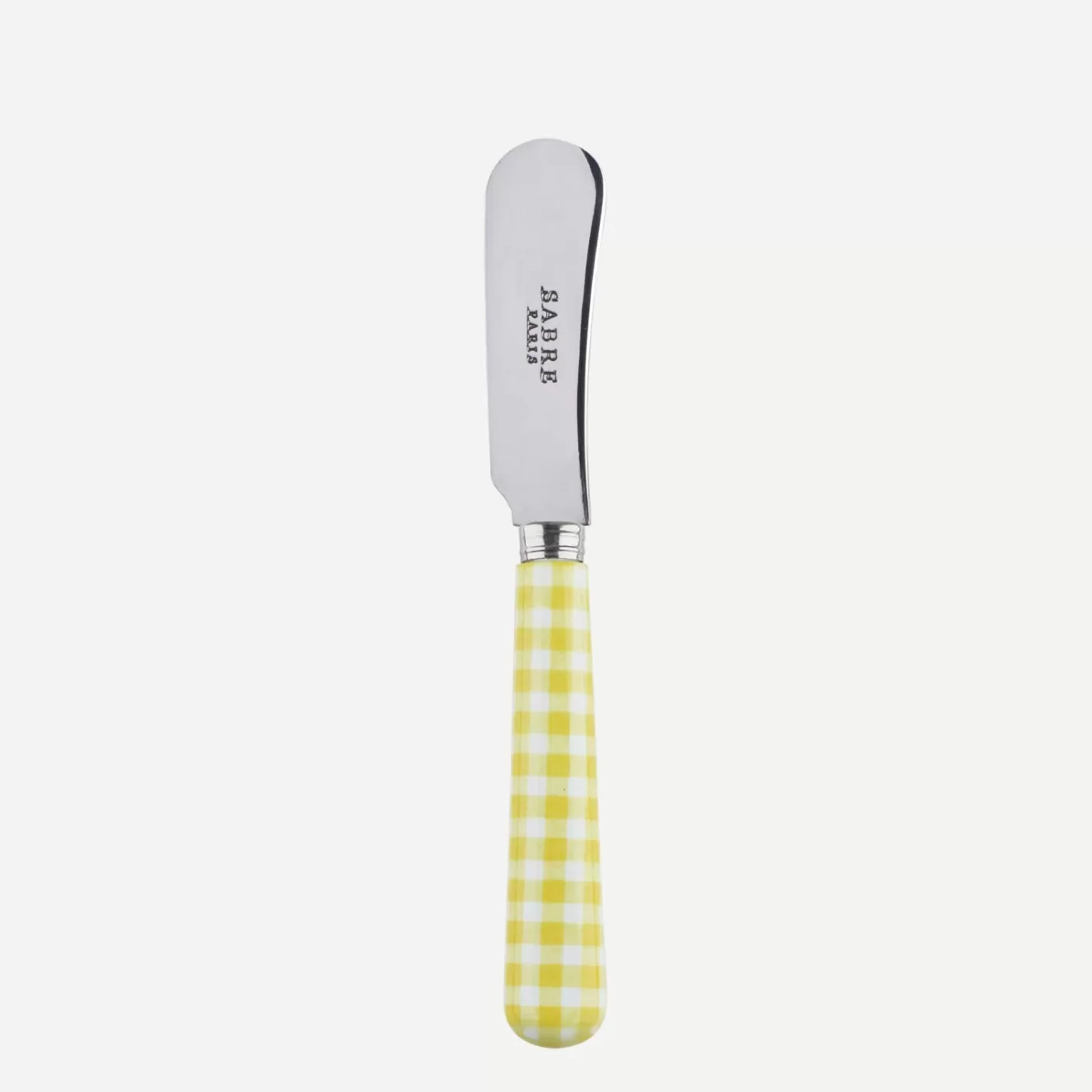 Sabre Paris Butter Spreader>Gingham, Yellow