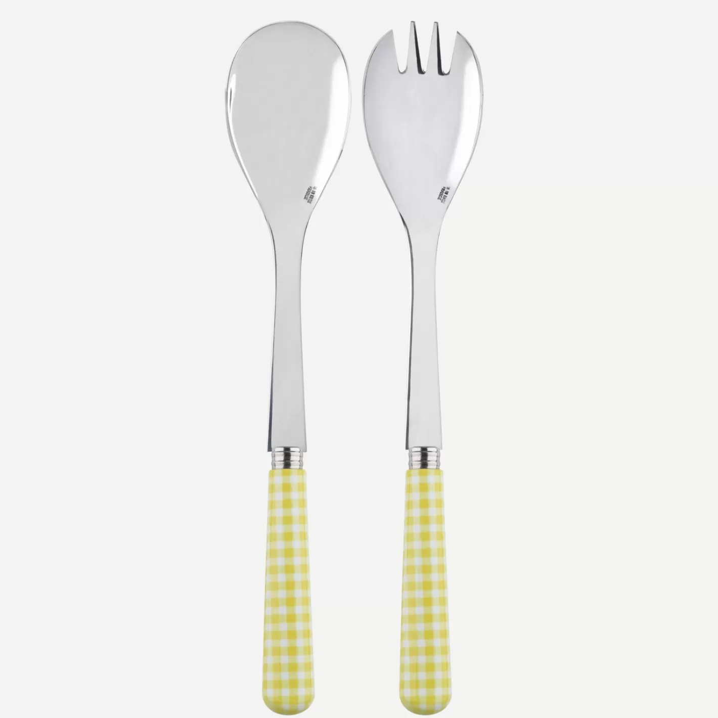 Sabre Paris Salad Set>Gingham, Yellow