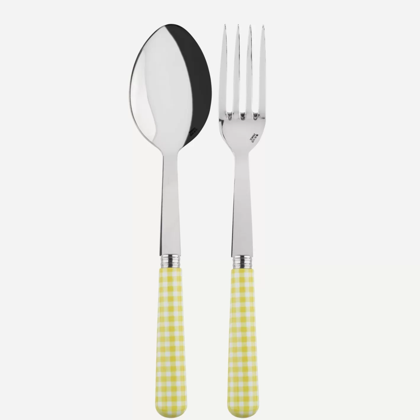 Sabre Paris Serving Set>Gingham, Yellow