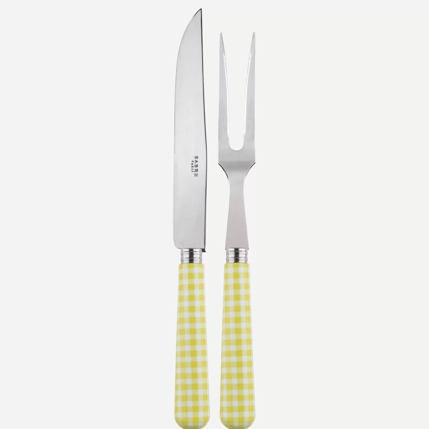 Sabre Paris Carving Set>Gingham, Yellow