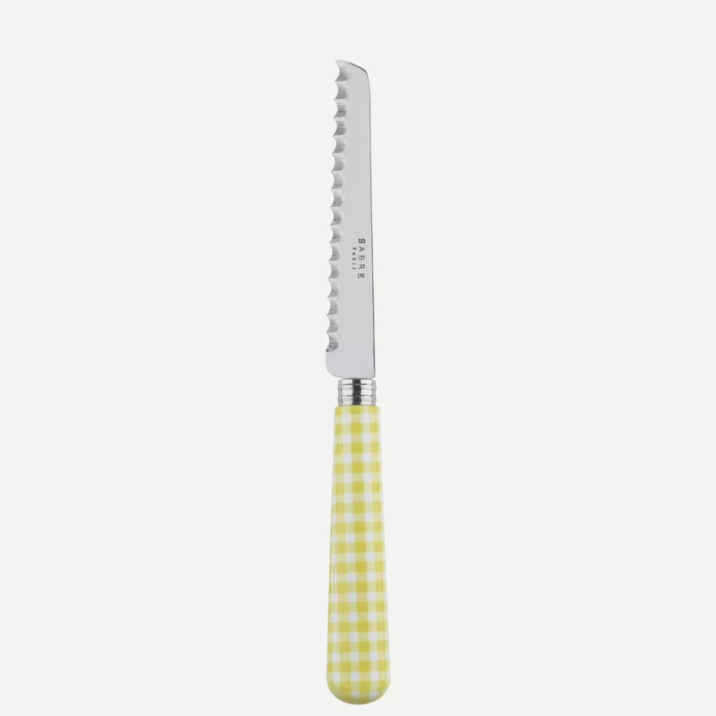 Sabre Paris Tomato Knife>Gingham, Yellow