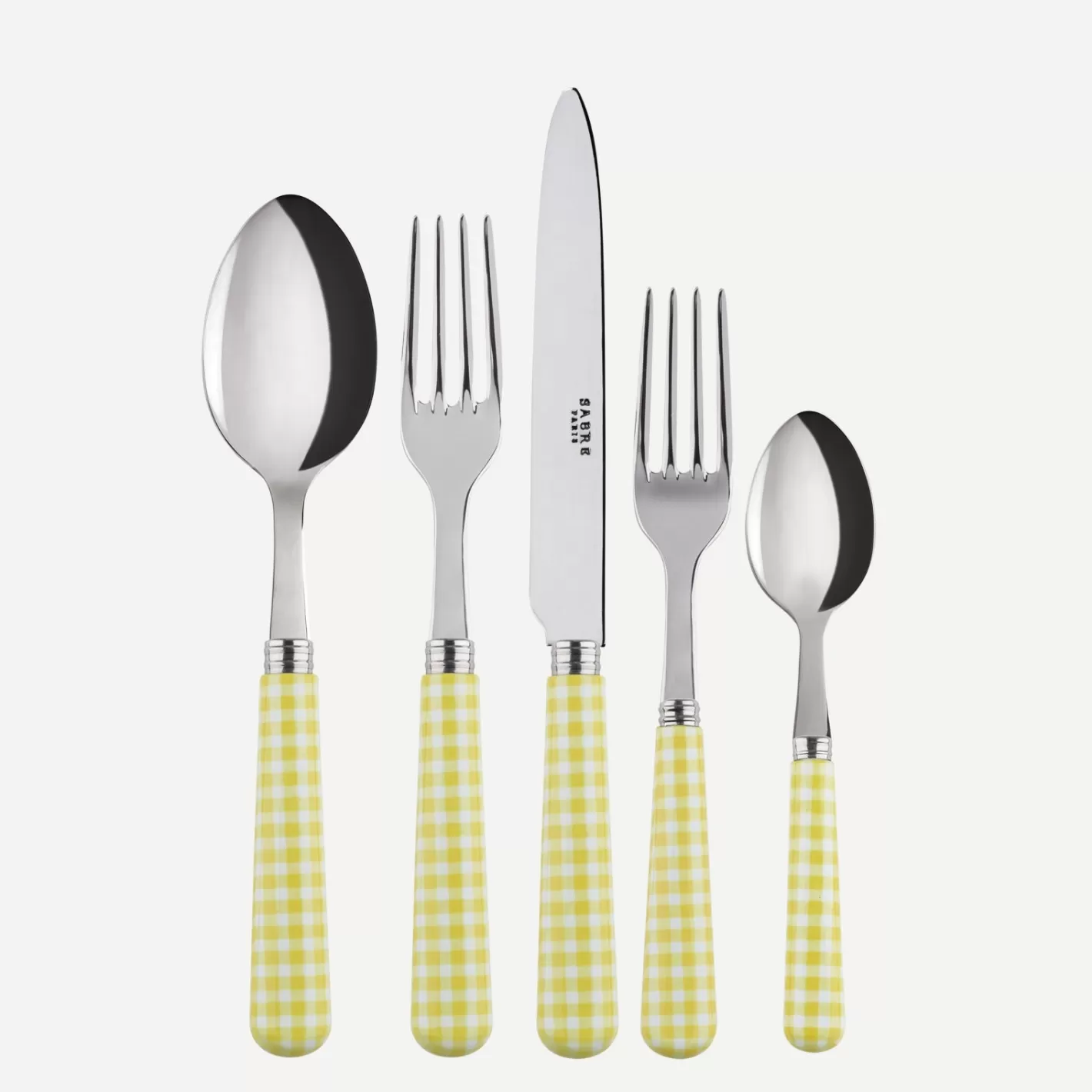 Sabre Paris Set Of 5 Pieces>Gingham, Yellow