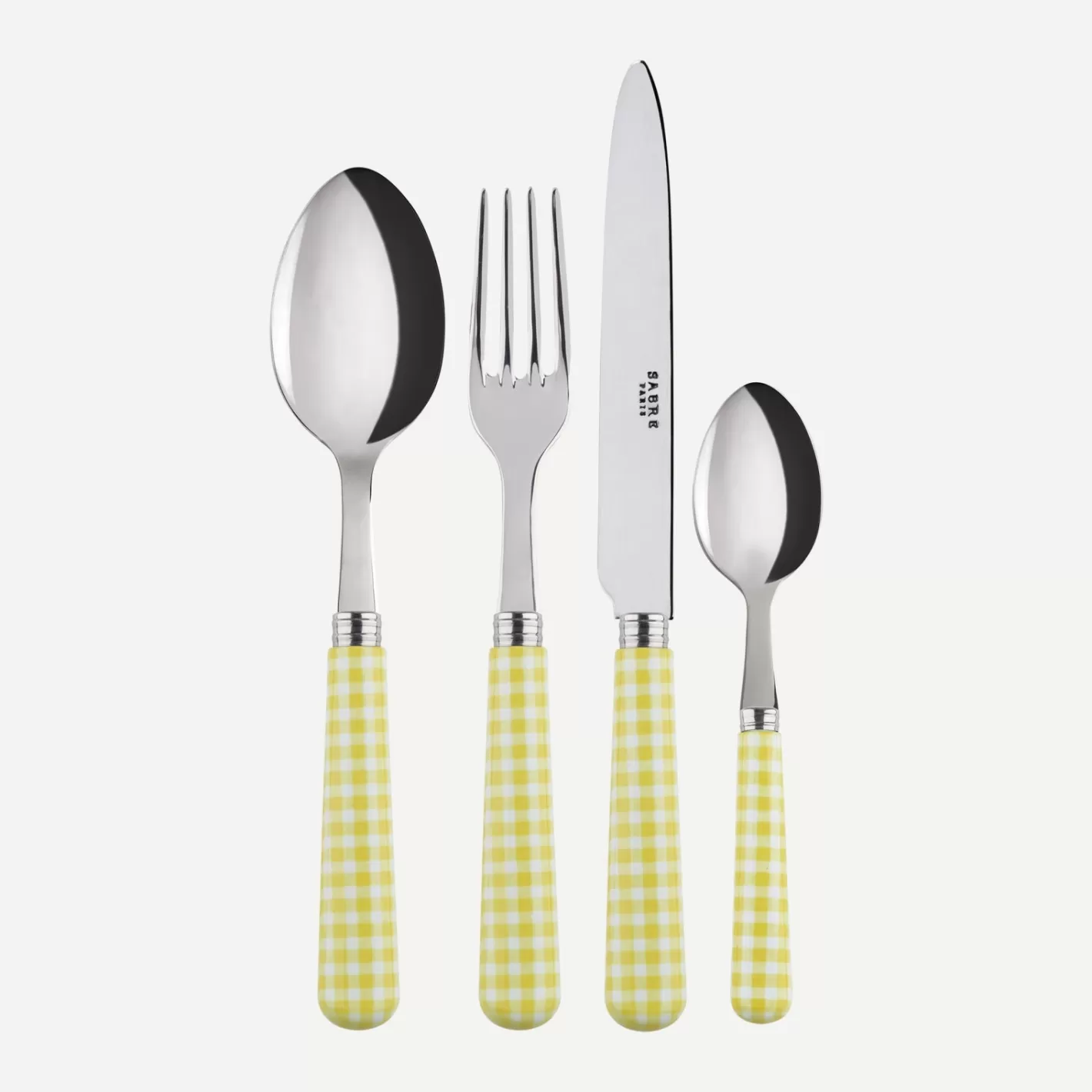 Sabre Paris 24 Pieces Set>Gingham, Yellow