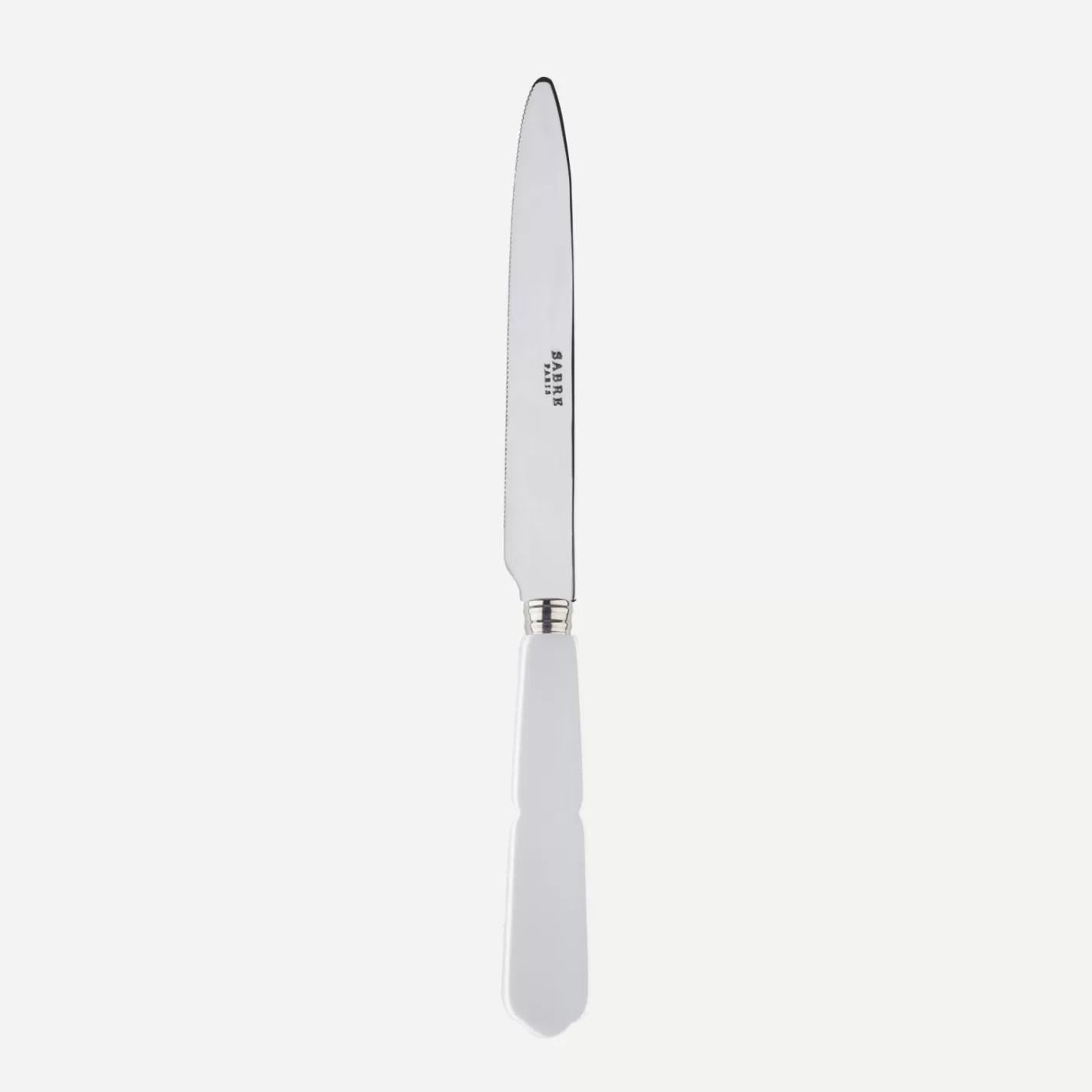 Sabre Paris Serrated Dinner Knife Blade>Gustave, White