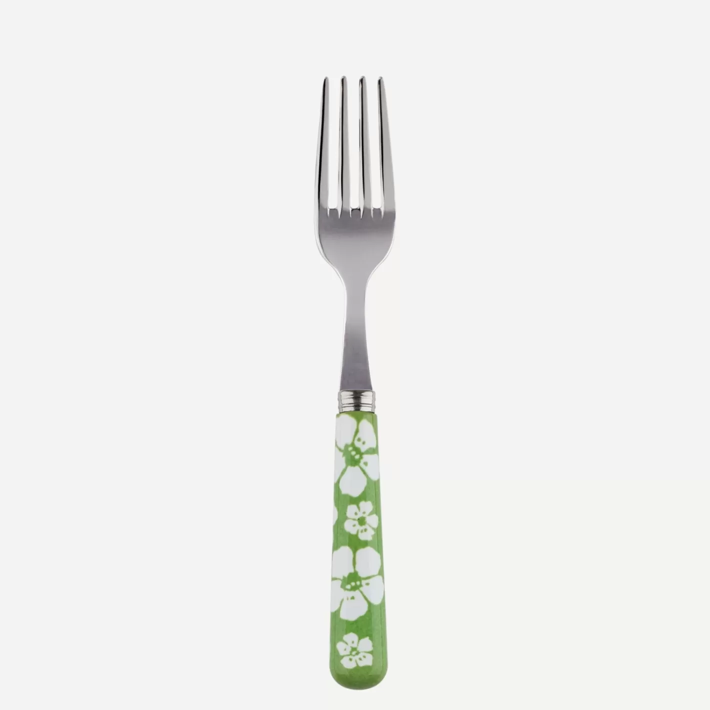 Sabre Paris Small Fork>Hawaiian Flower, Garden green