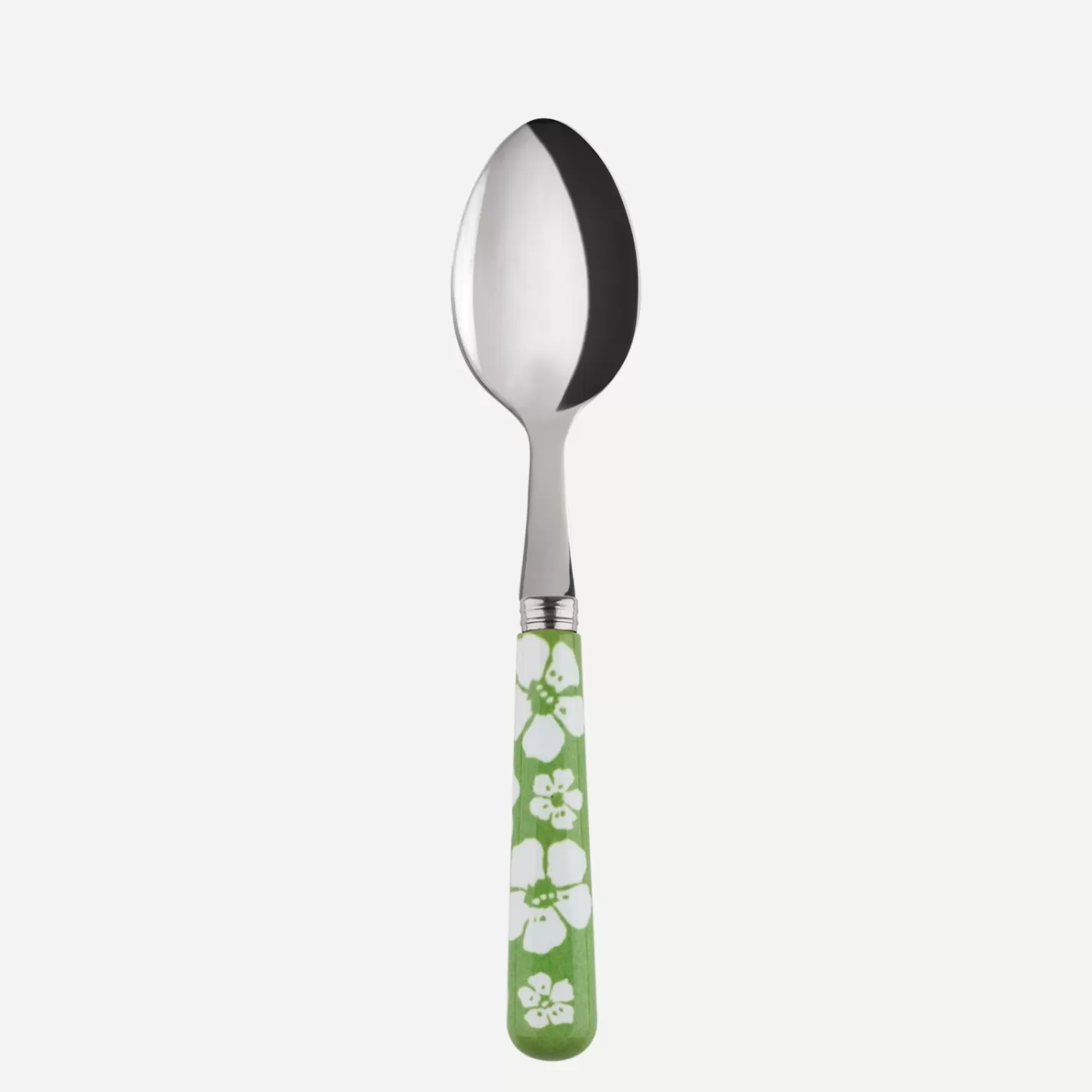 Sabre Paris Demi-Tasse Spoon>Hawaiian Flower, Garden green