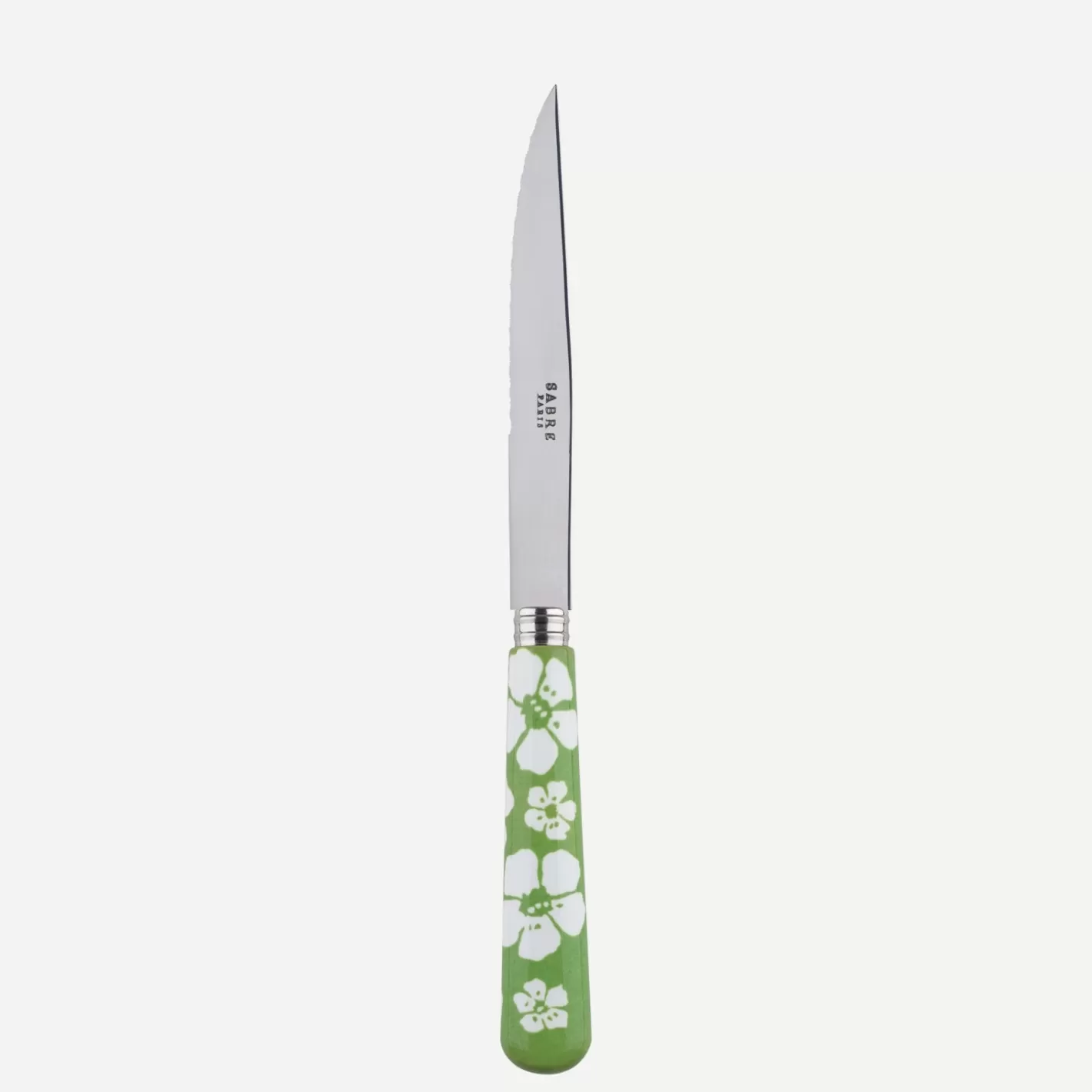 Sabre Paris Steak Knife>Hawaiian Flower, Garden green