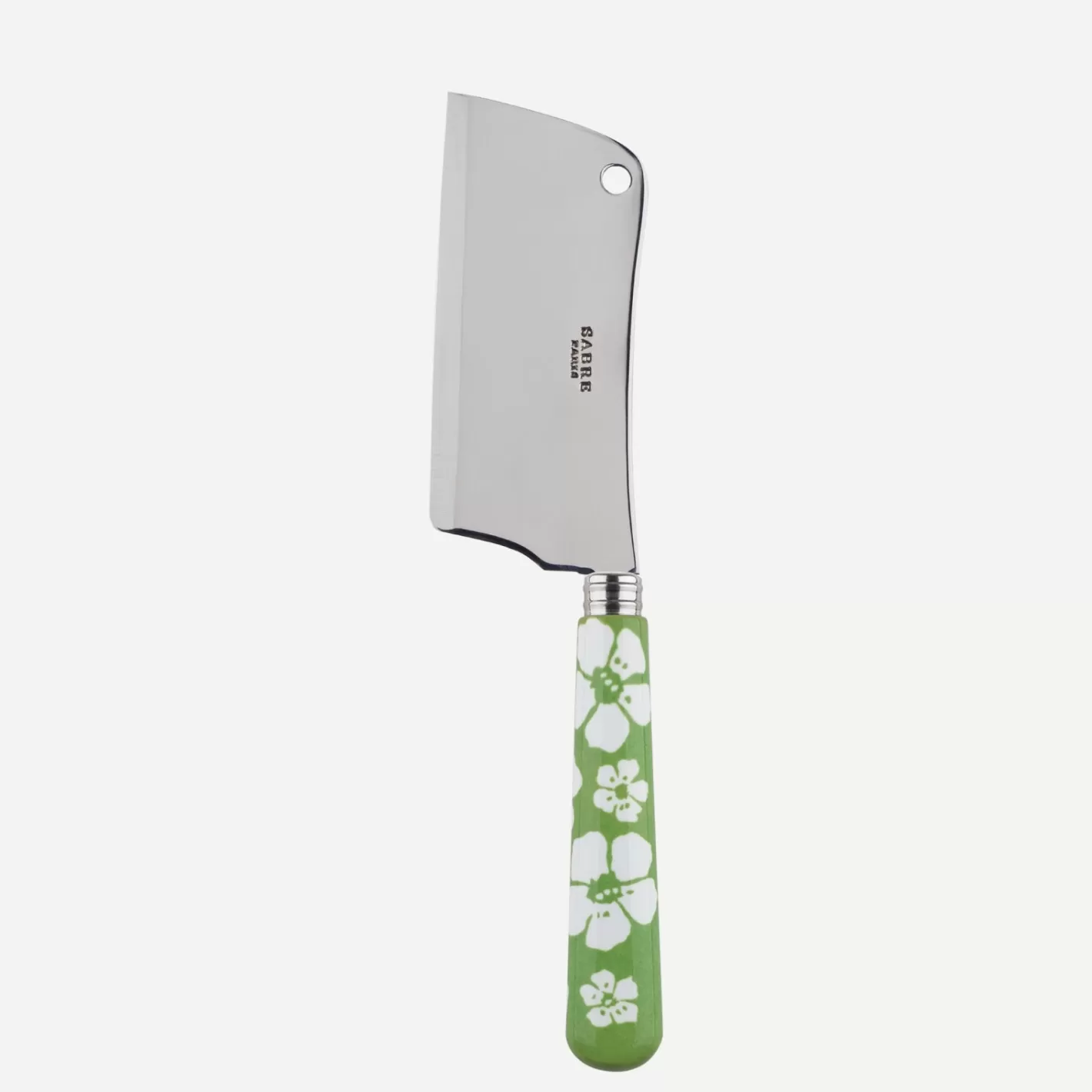 Sabre Paris Cheese Cleaver>Hawaiian Flower, Garden green