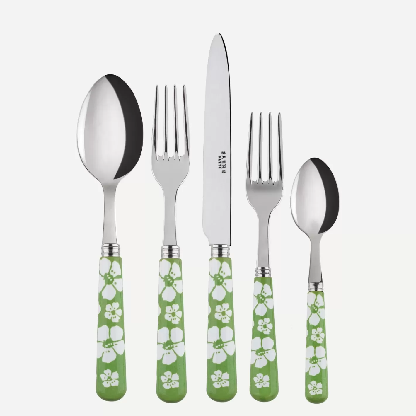 Sabre Paris Set Of 5 Pieces>Hawaiian Flower, Garden green