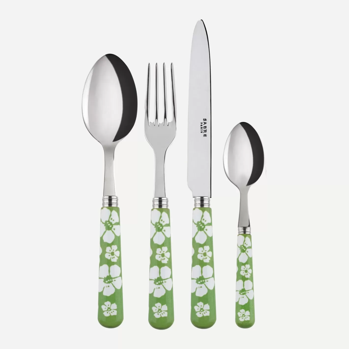 Sabre Paris Set Of 4 Pieces>Hawaiian Flower, Garden green