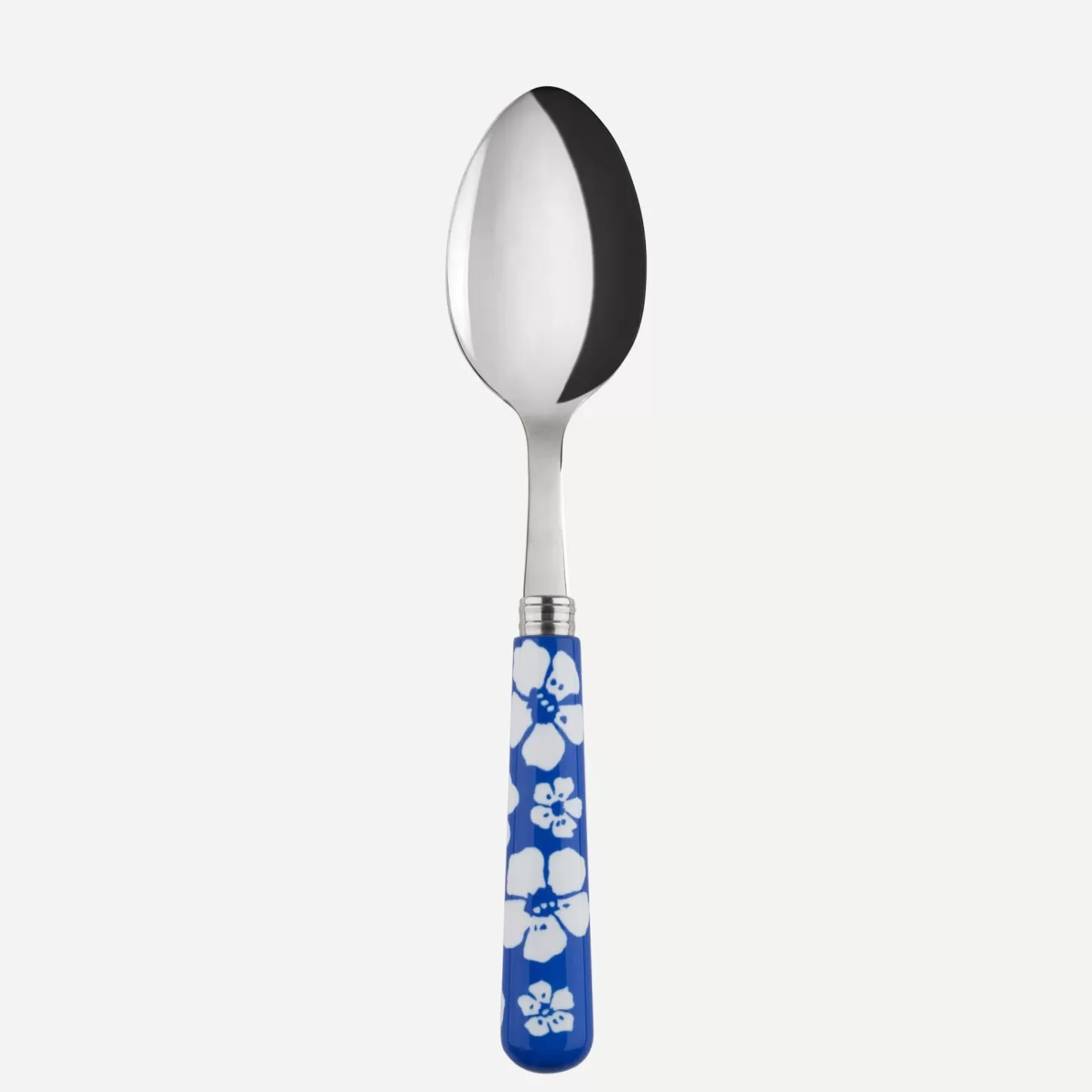 Sabre Paris Soup Spoon>Hawaiian Flower, Lapis blue