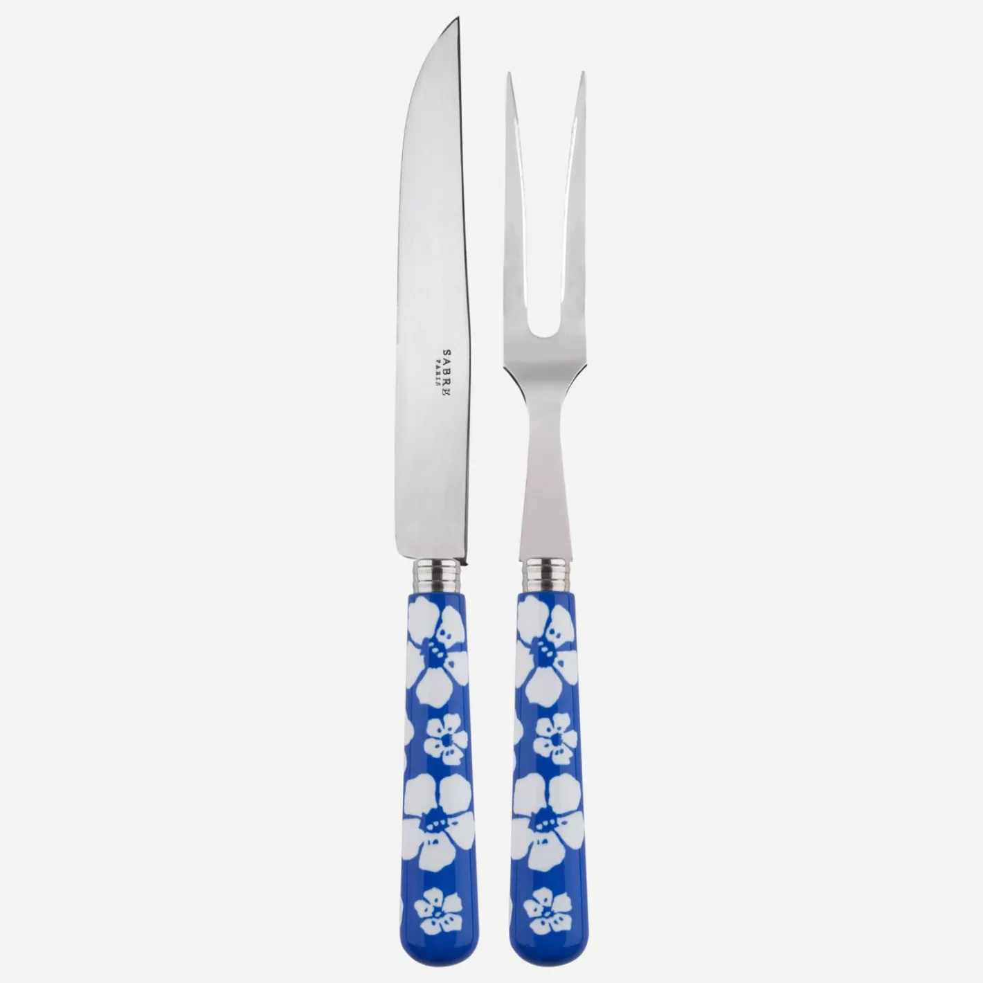 Sabre Paris Carving Set>Hawaiian Flower, Lapis blue