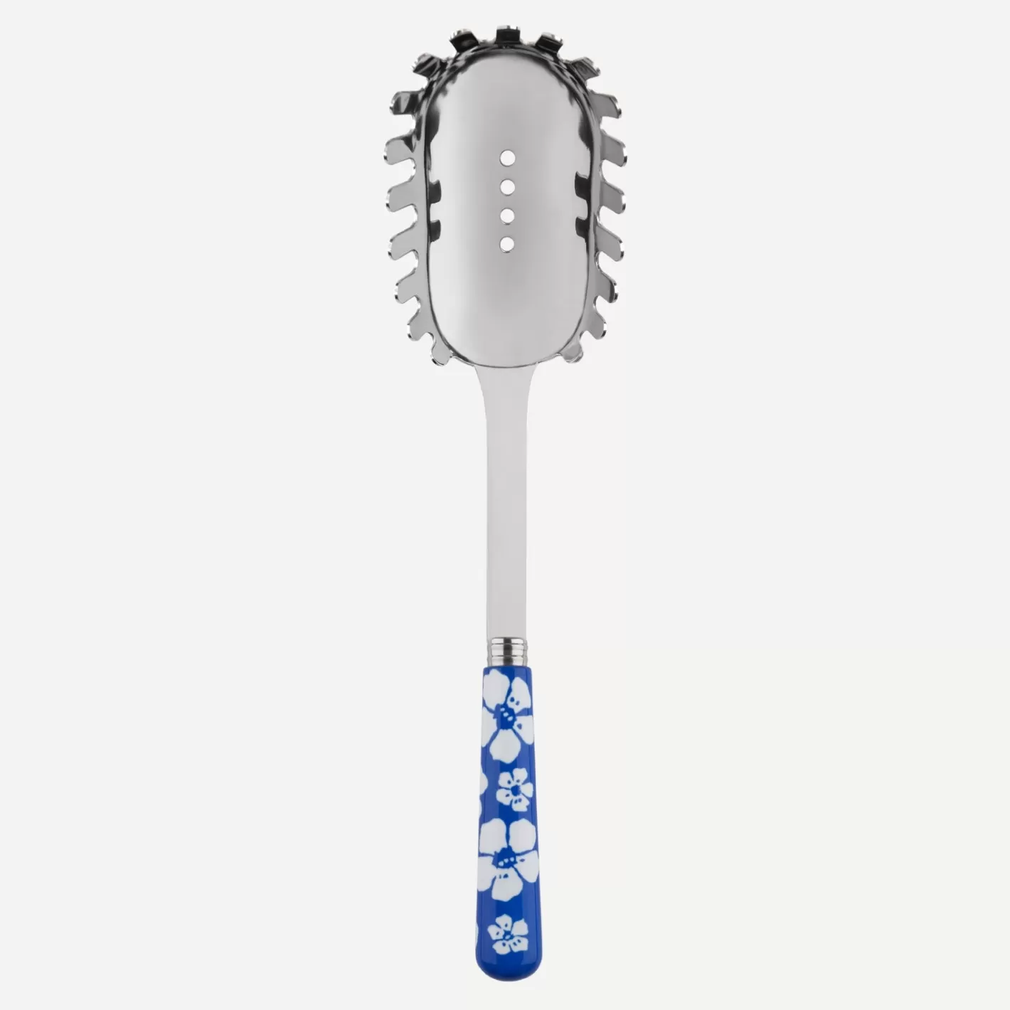 Sabre Paris Spaghetti Spoon>Hawaiian Flower, Lapis blue