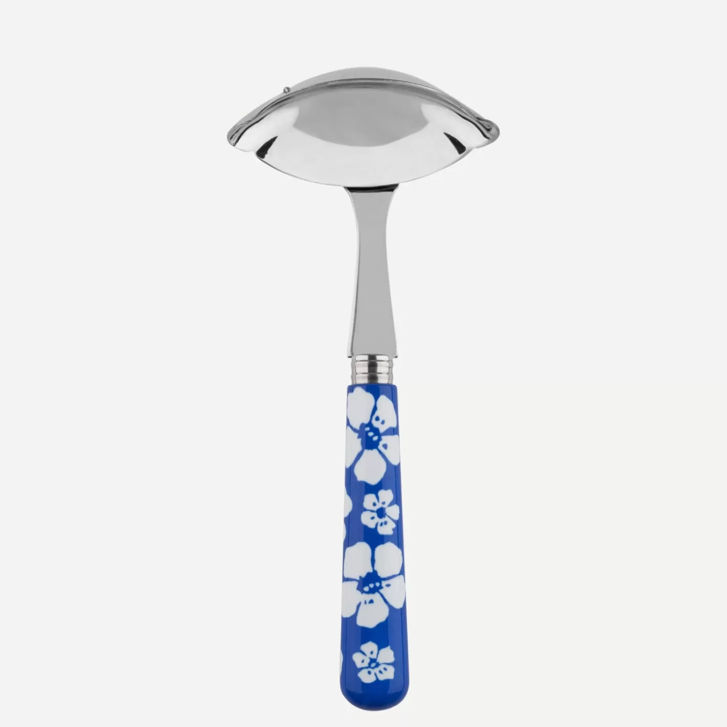 Sabre Paris Gravy Ladle>Hawaiian Flower, Lapis blue