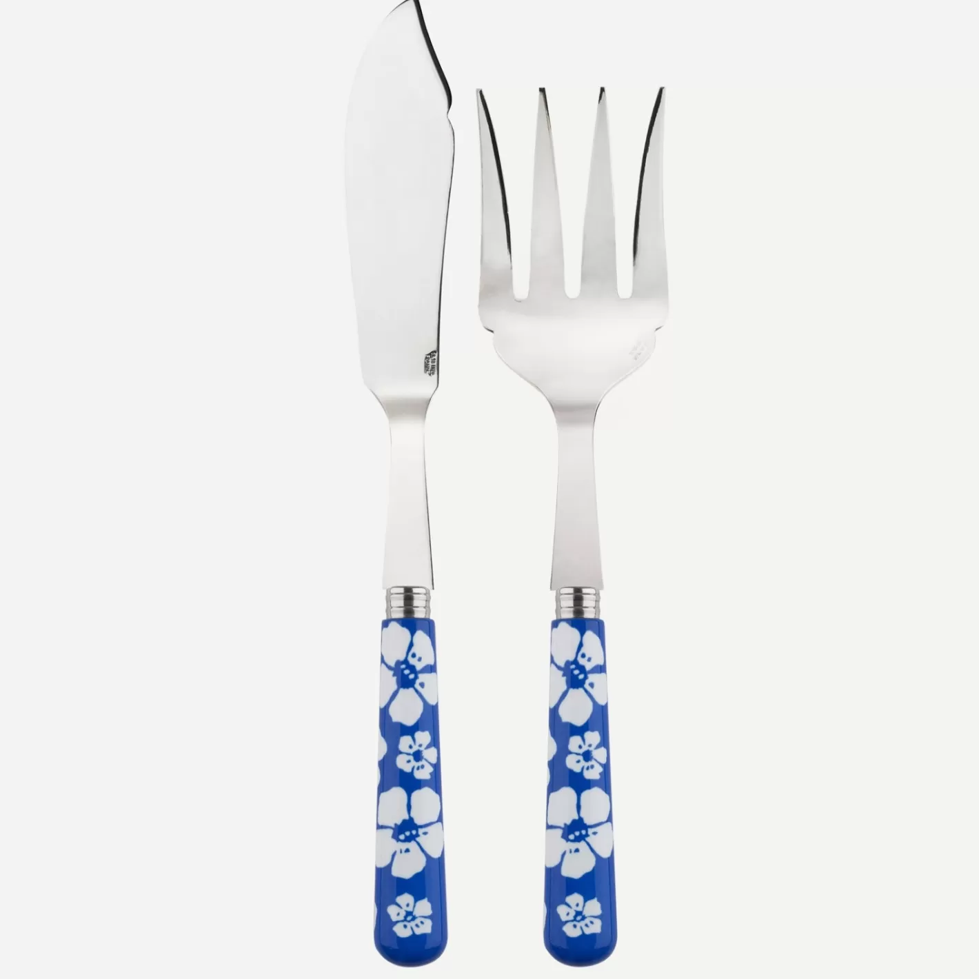 Sabre Paris Fish Serving Set>Hawaiian Flower, Lapis blue