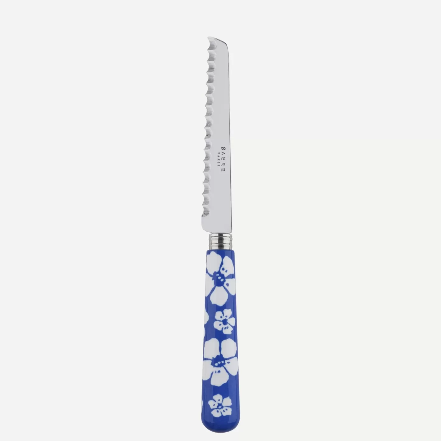 Sabre Paris Tomato Knife>Hawaiian Flower, Lapis blue