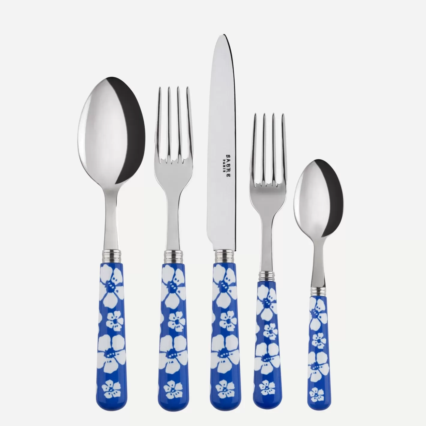 Sabre Paris Set Of 5 Pieces>Hawaiian Flower, Lapis blue