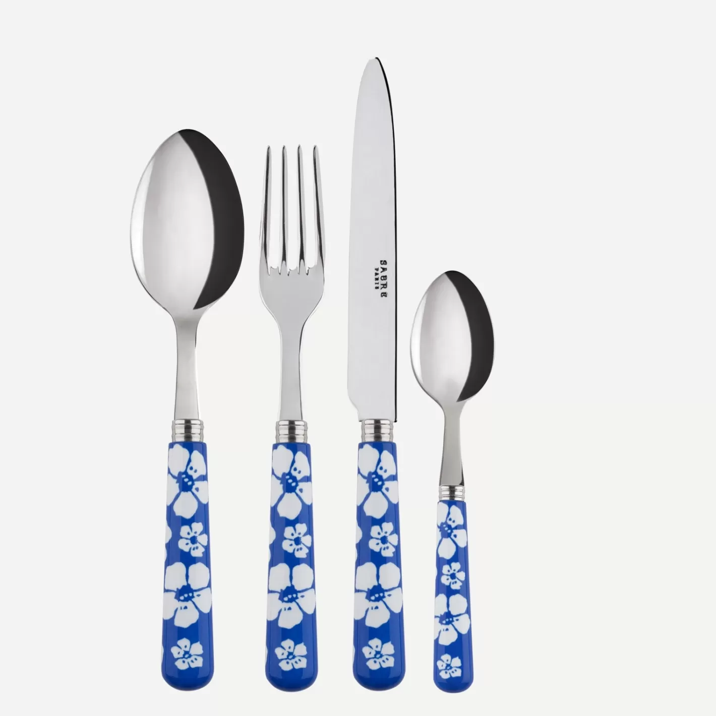 Sabre Paris Set Of 4 Pieces>Hawaiian Flower, Lapis blue