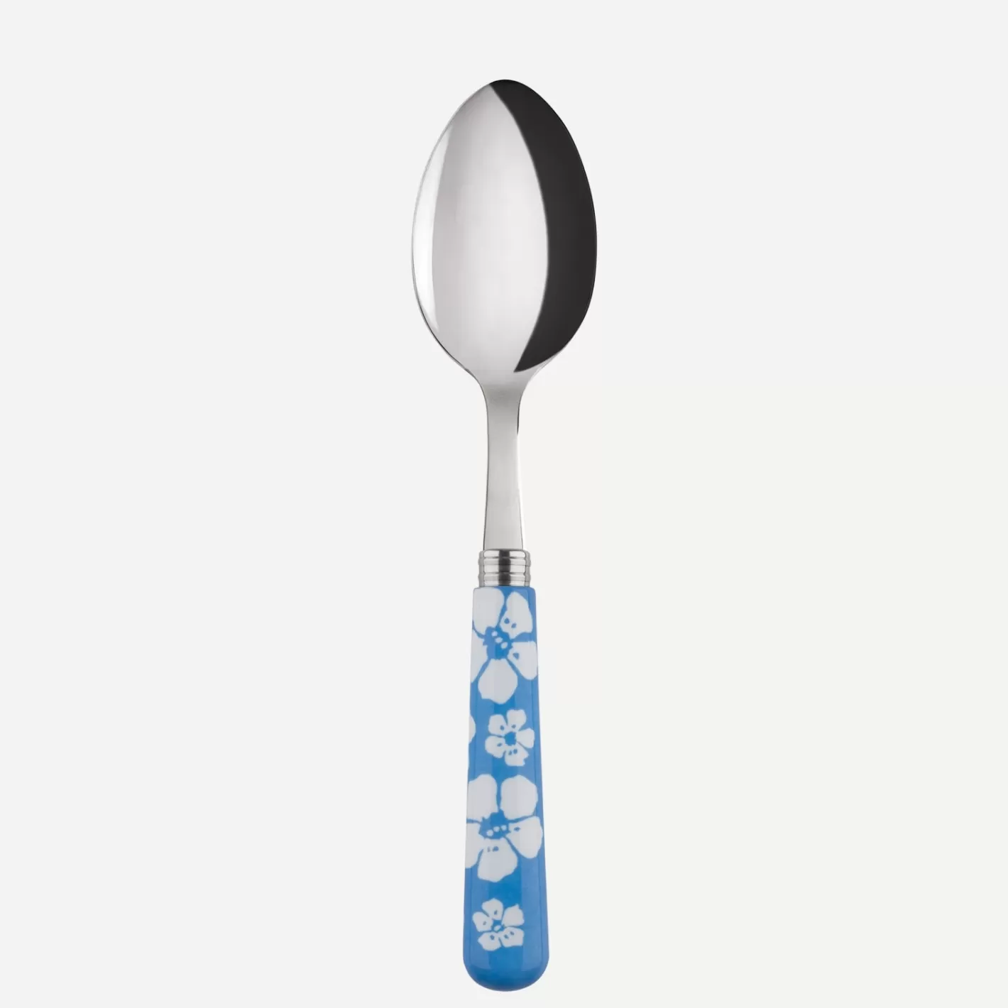 Sabre Paris Soup Spoon>Hawaiian Flower, Light blue