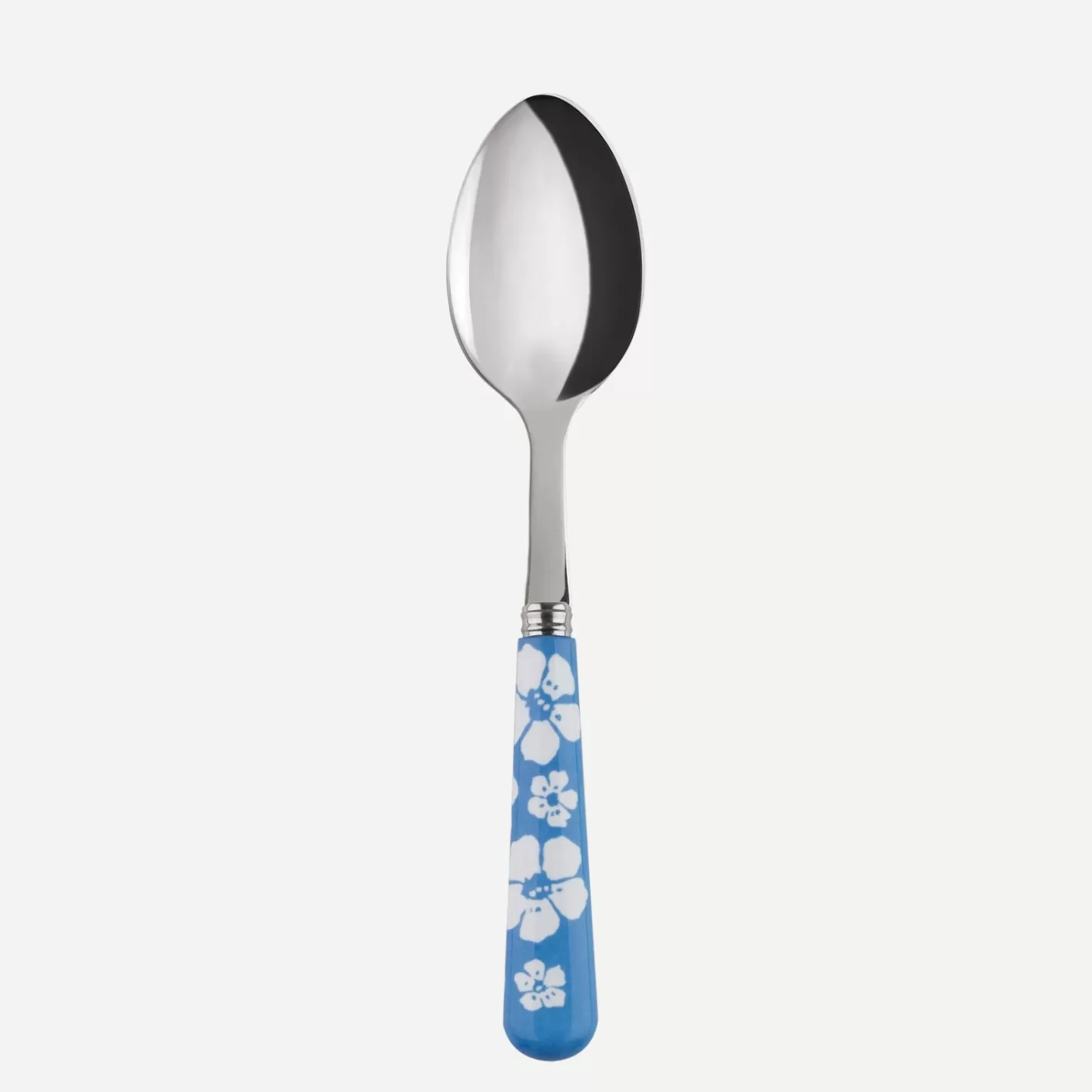 Sabre Paris Dessert Spoon>Hawaiian Flower, Light blue