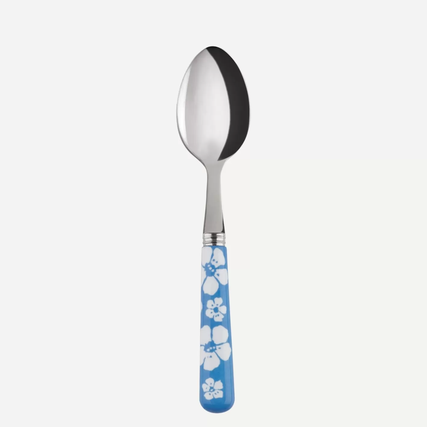 Sabre Paris Demi-Tasse Spoon>Hawaiian Flower, Light blue