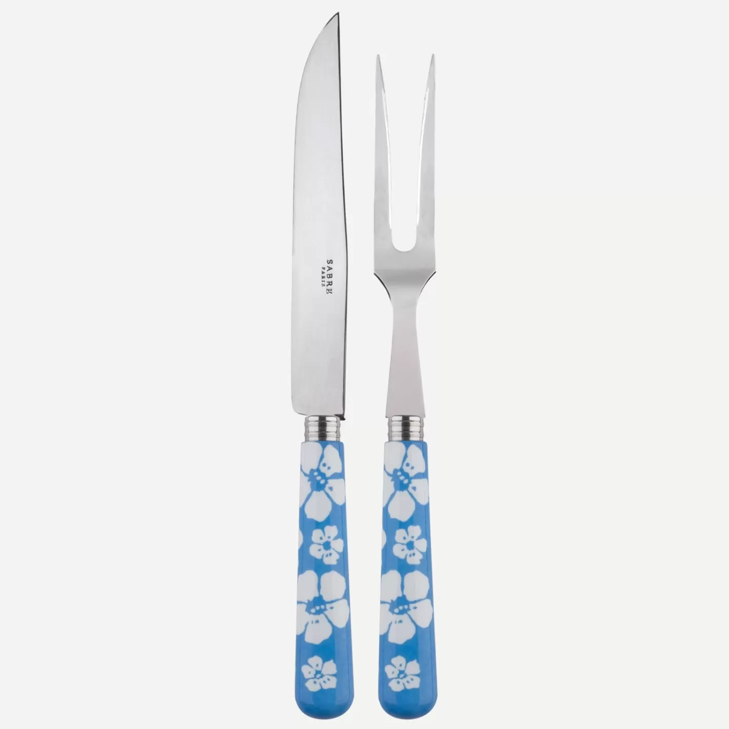 Sabre Paris Carving Set>Hawaiian Flower, Light blue