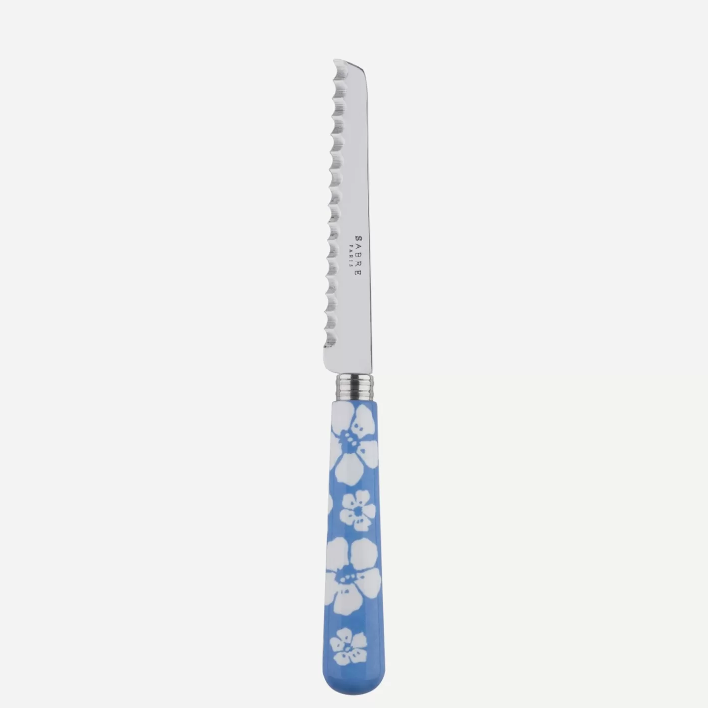 Sabre Paris Tomato Knife>Hawaiian Flower, Light blue