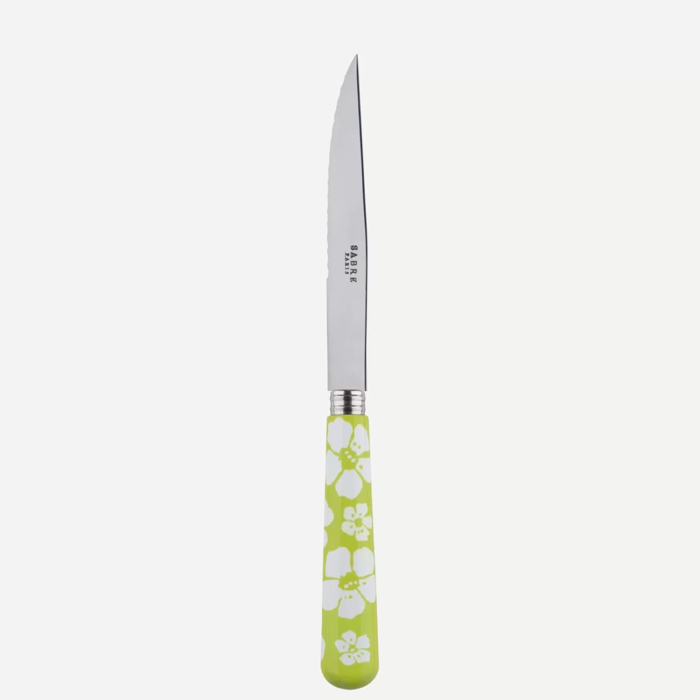 Sabre Paris Steak Knife>Hawaiian Flower, Lime