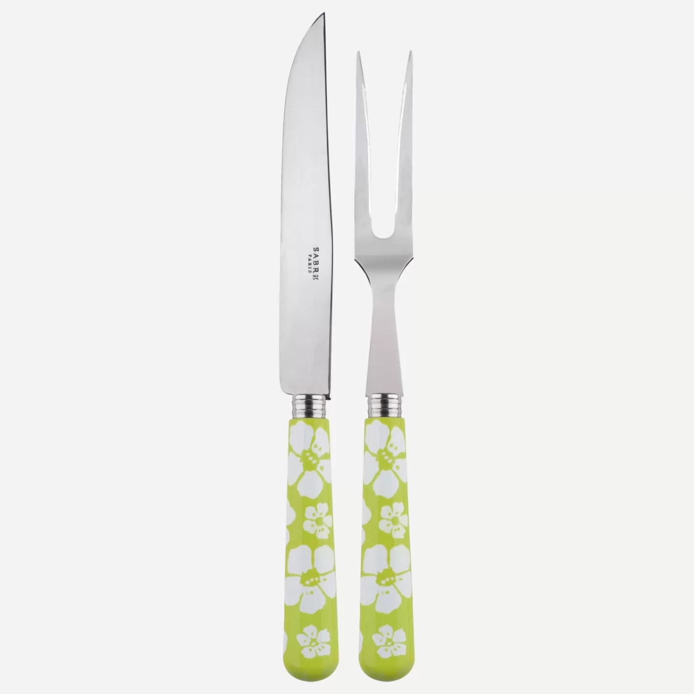 Sabre Paris Carving Set>Hawaiian Flower, Lime