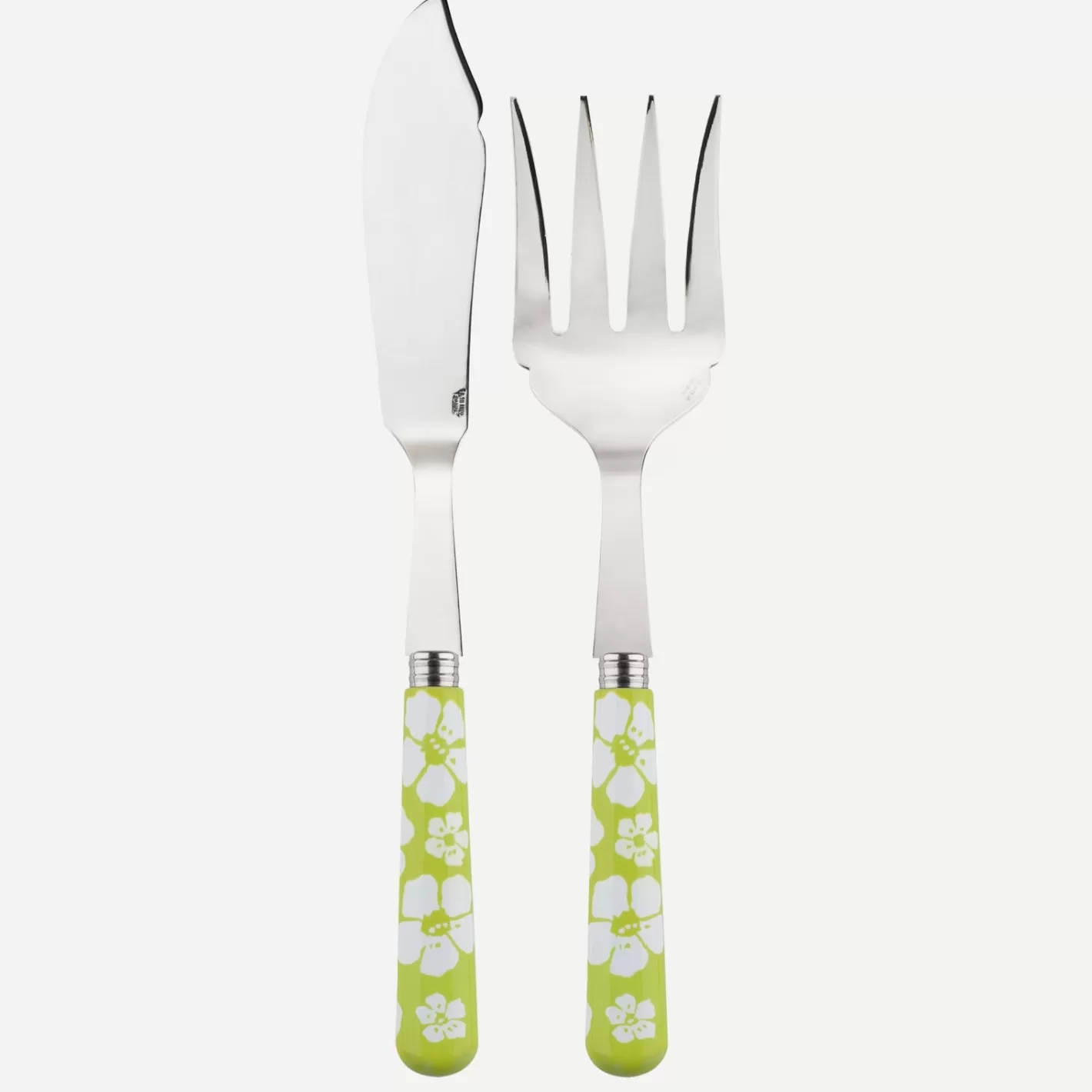 Sabre Paris Fish Serving Set>Hawaiian Flower, Lime