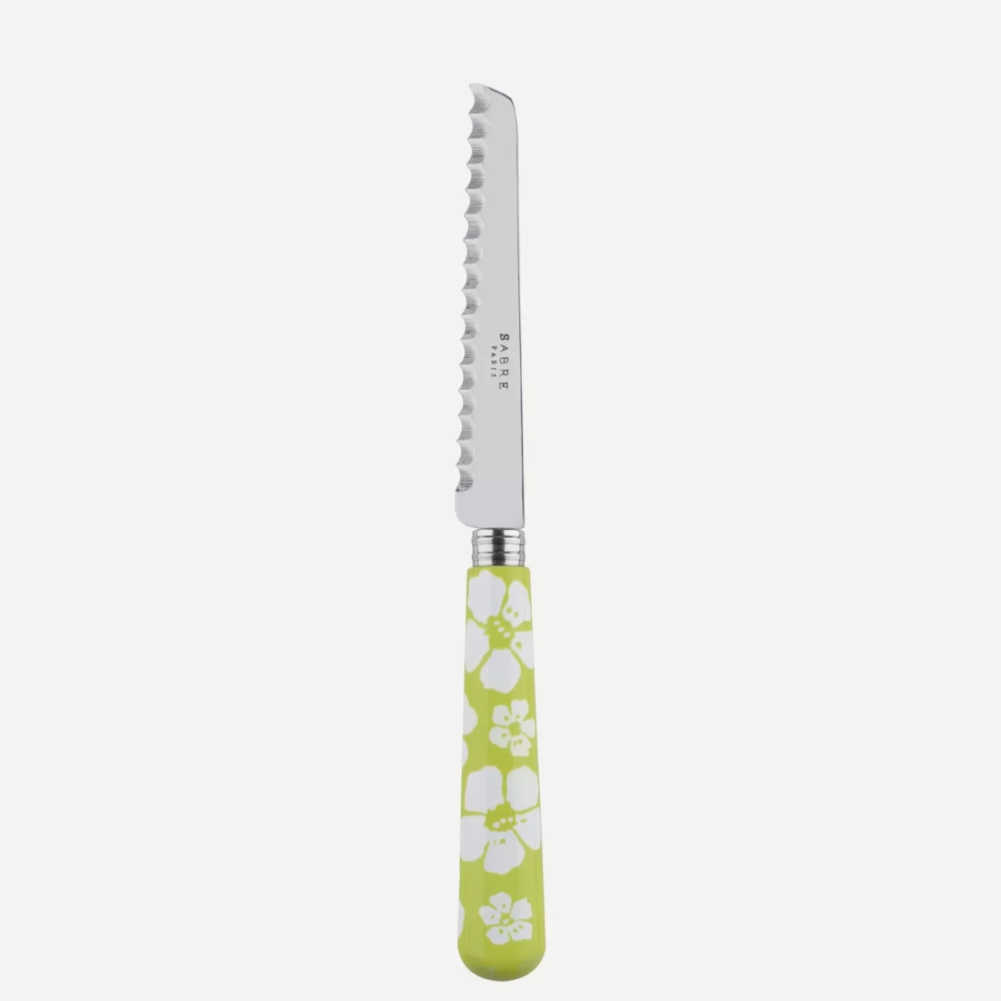 Sabre Paris Tomato Knife>Hawaiian Flower, Lime