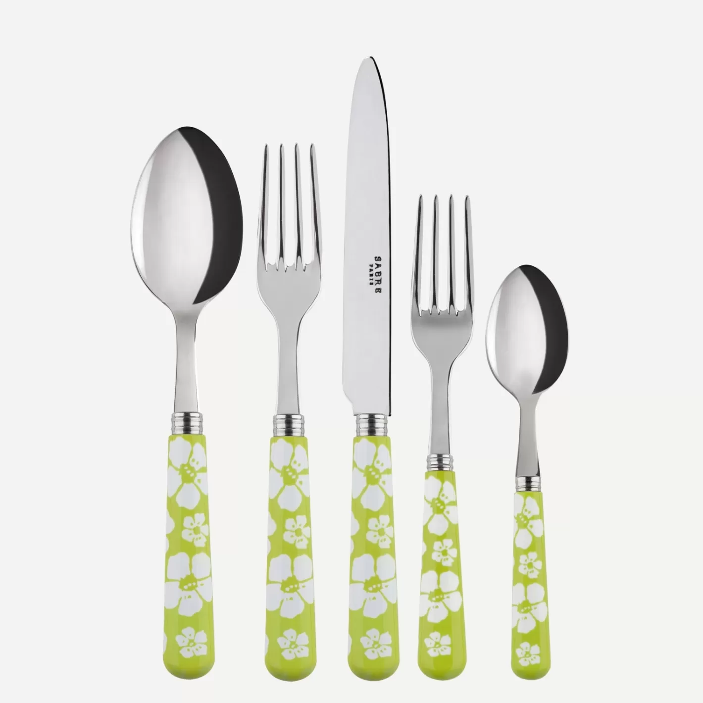 Sabre Paris Set Of 5 Pieces>Hawaiian Flower, Lime