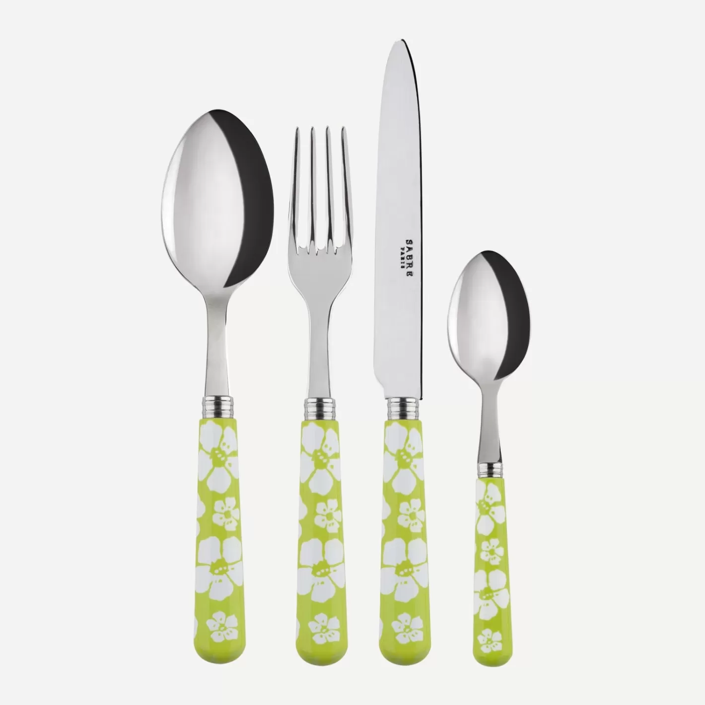 Sabre Paris Set Of 4 Pieces>Hawaiian Flower, Lime