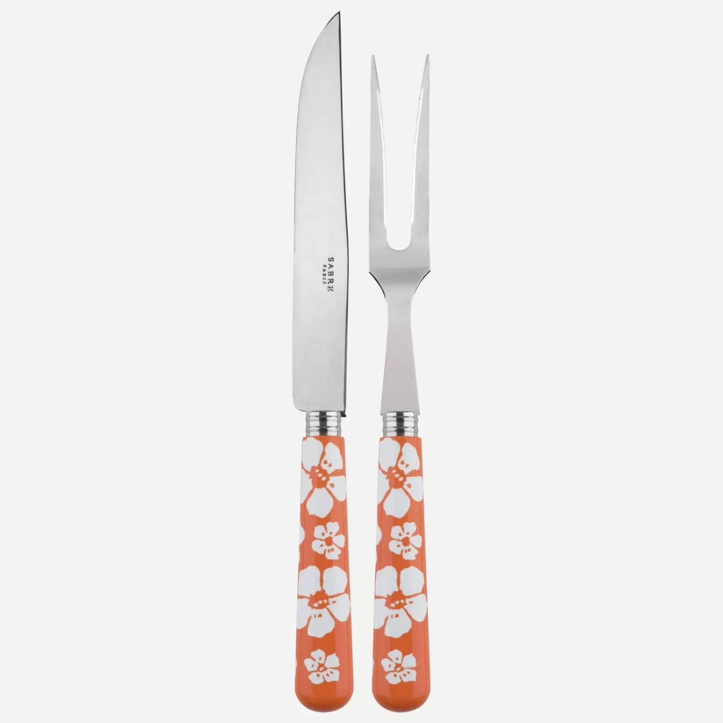 Sabre Paris Carving Set>Hawaiian Flower, Orange