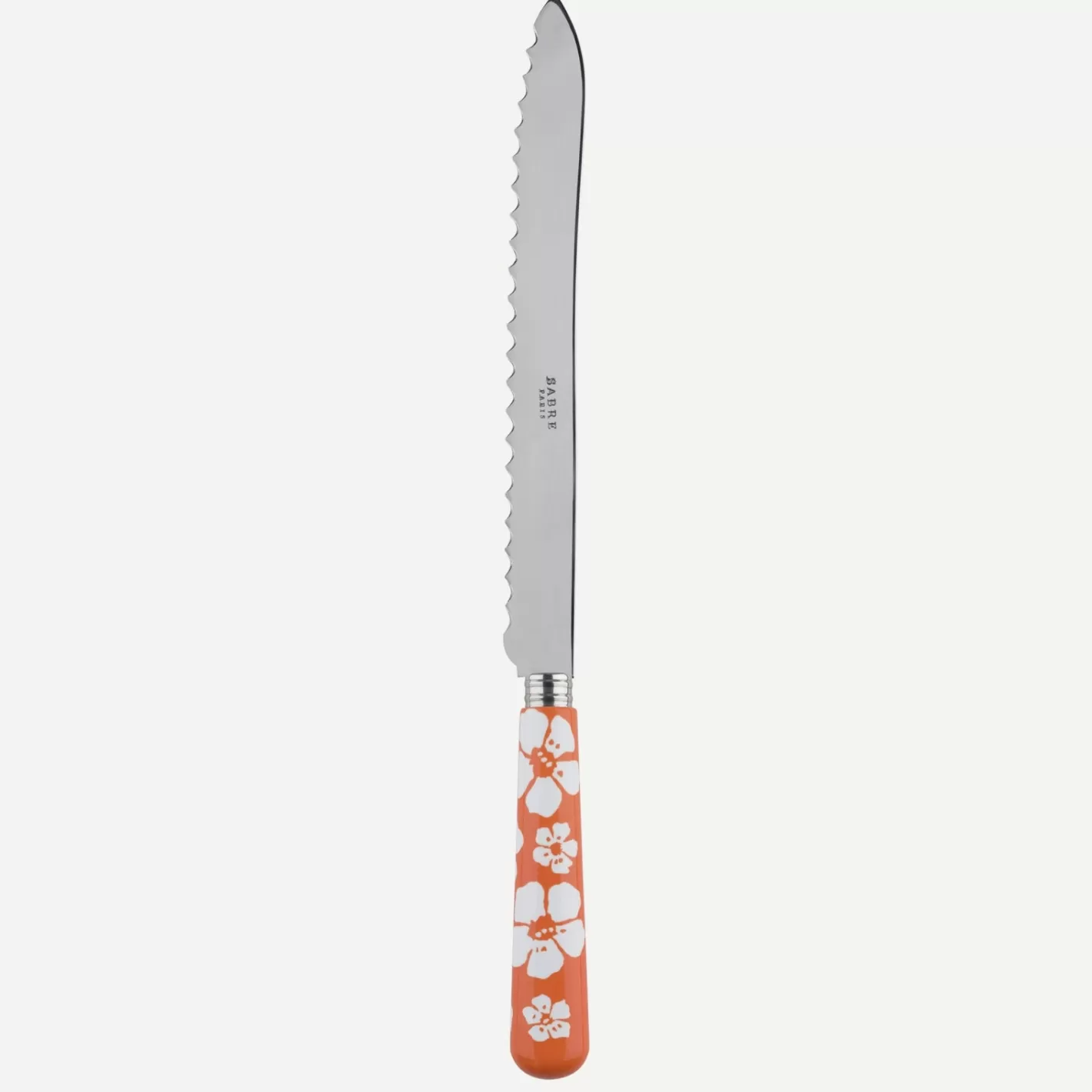 Sabre Paris Bread Knife>Hawaiian Flower, Orange