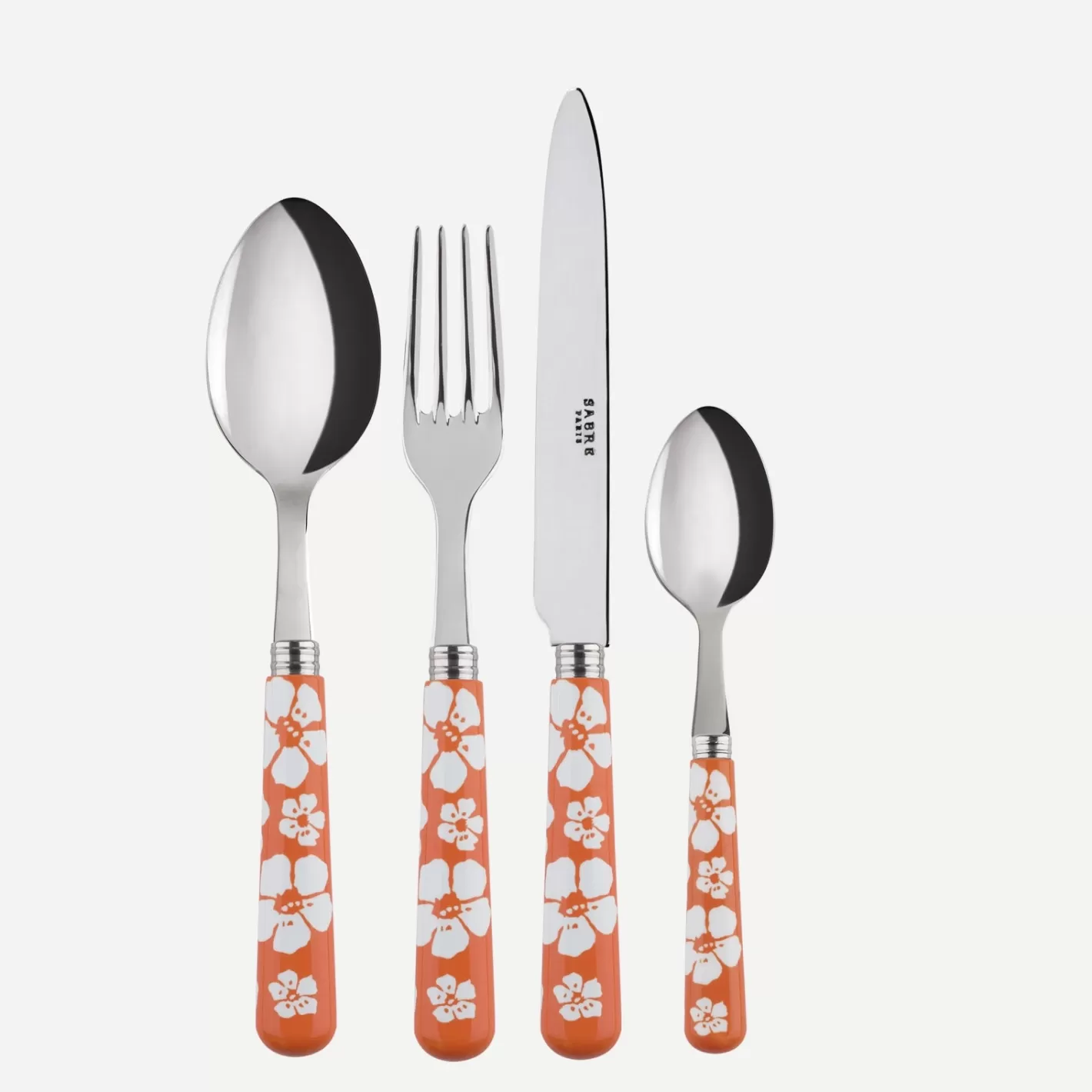 Sabre Paris Set Of 4 Pieces>Hawaiian Flower, Orange