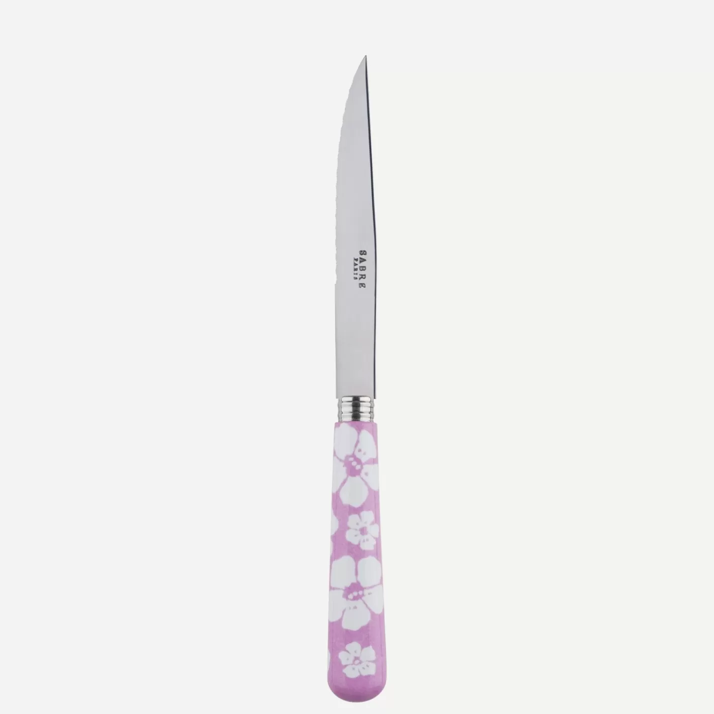 Sabre Paris Steak Knife>Hawaiian Flower, Pink