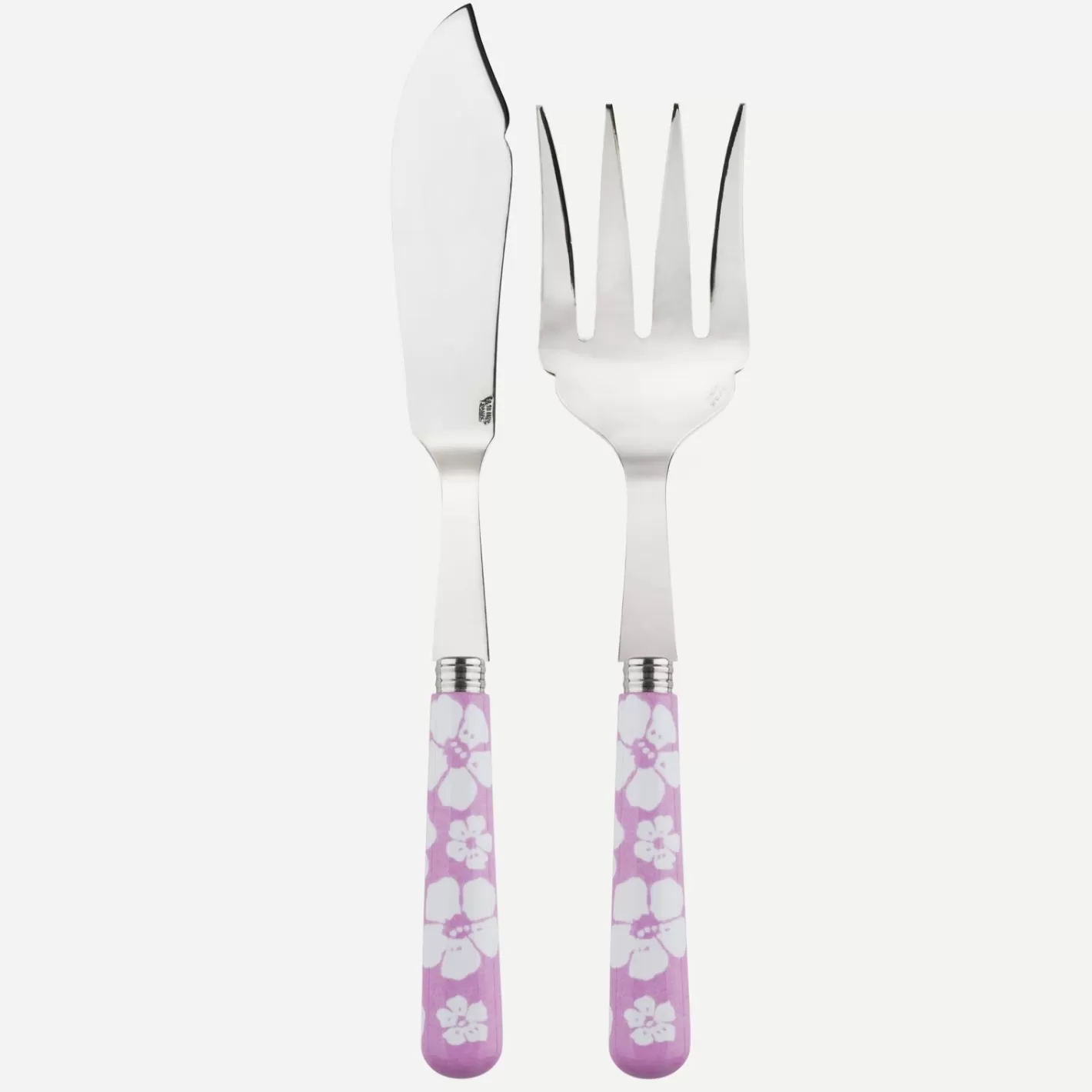 Sabre Paris Fish Serving Set>Hawaiian Flower, Pink