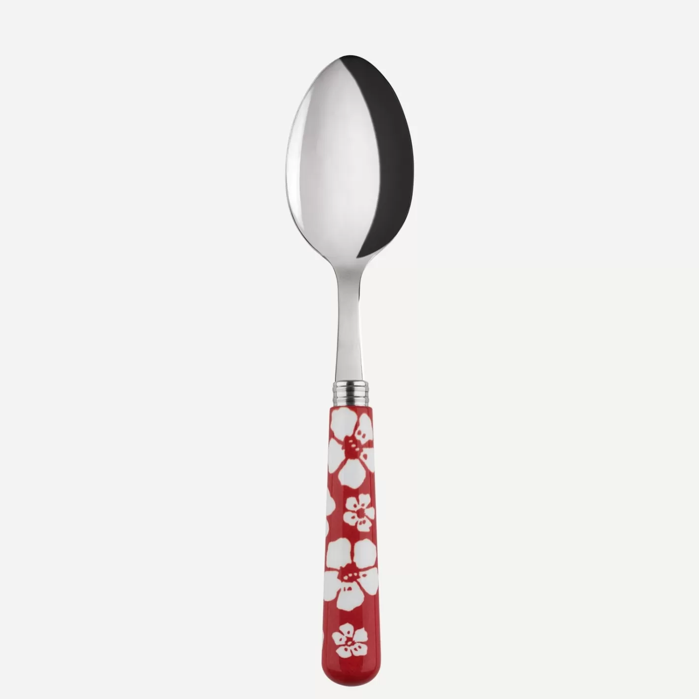 Sabre Paris Soup Spoon>Hawaiian Flower, Red