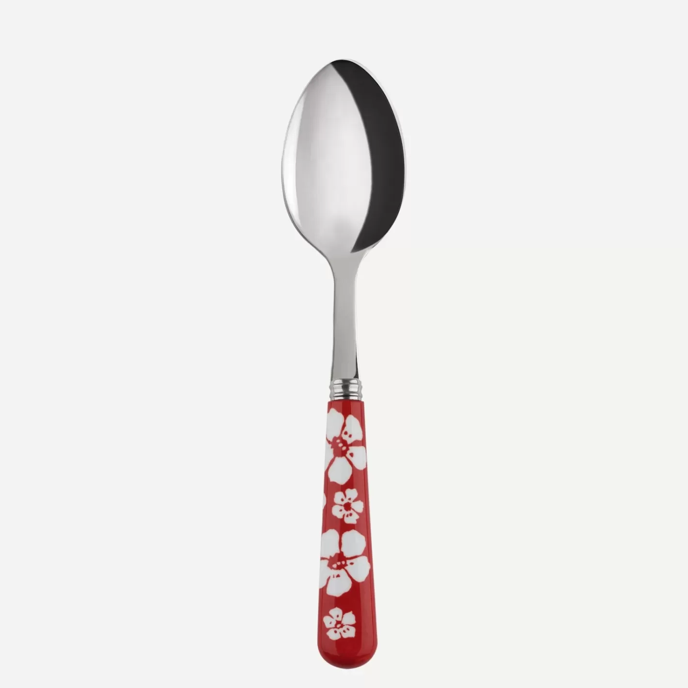 Sabre Paris Dessert Spoon>Hawaiian Flower, Red