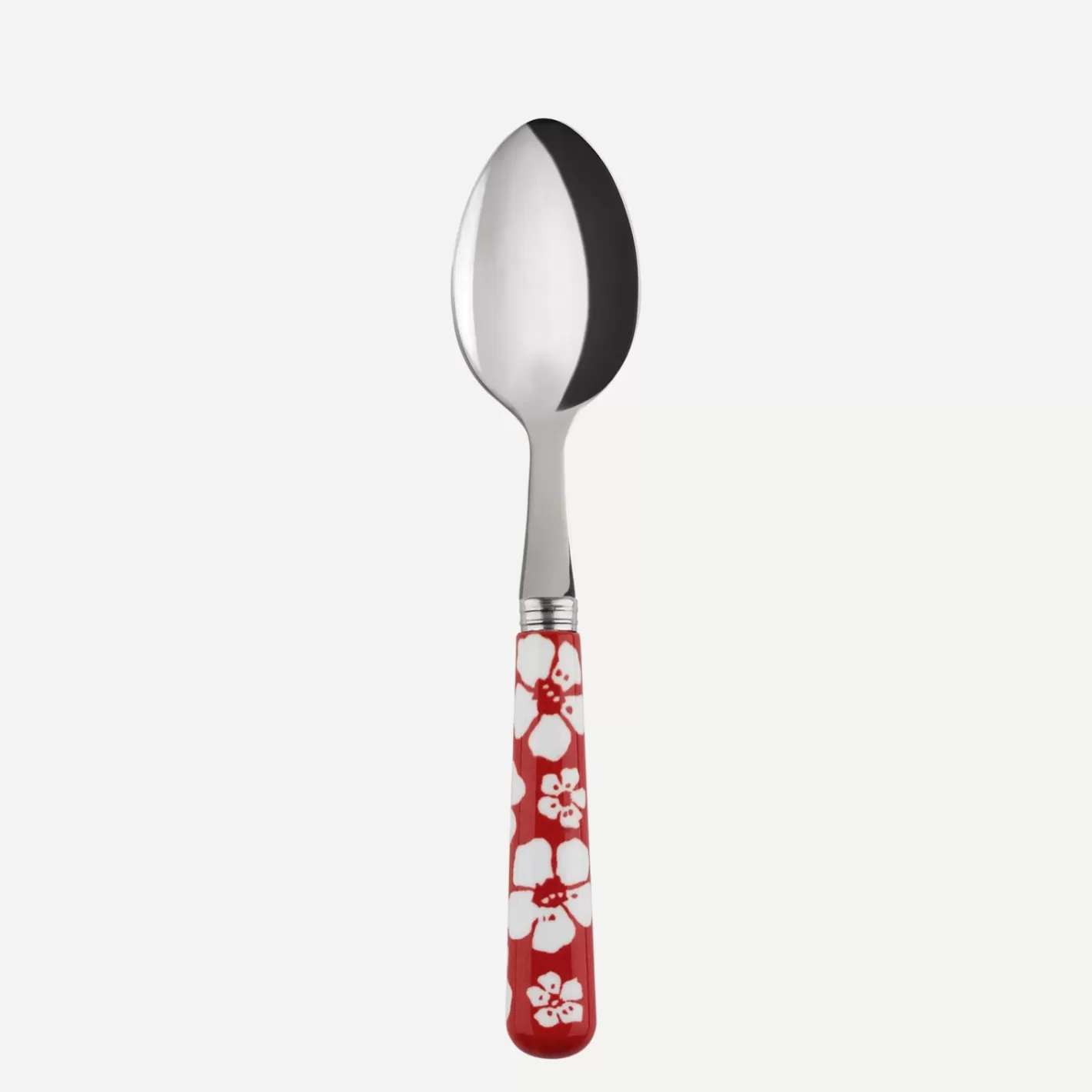 Sabre Paris Demi-Tasse Spoon>Hawaiian Flower, Red